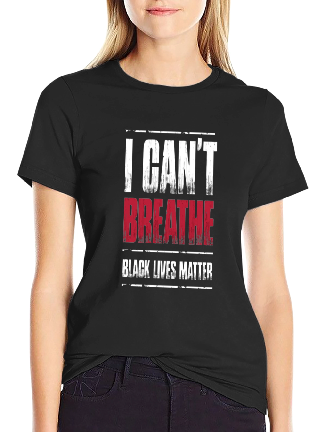I Cant Breathe Black Lives Matter Graphic T-Shirt