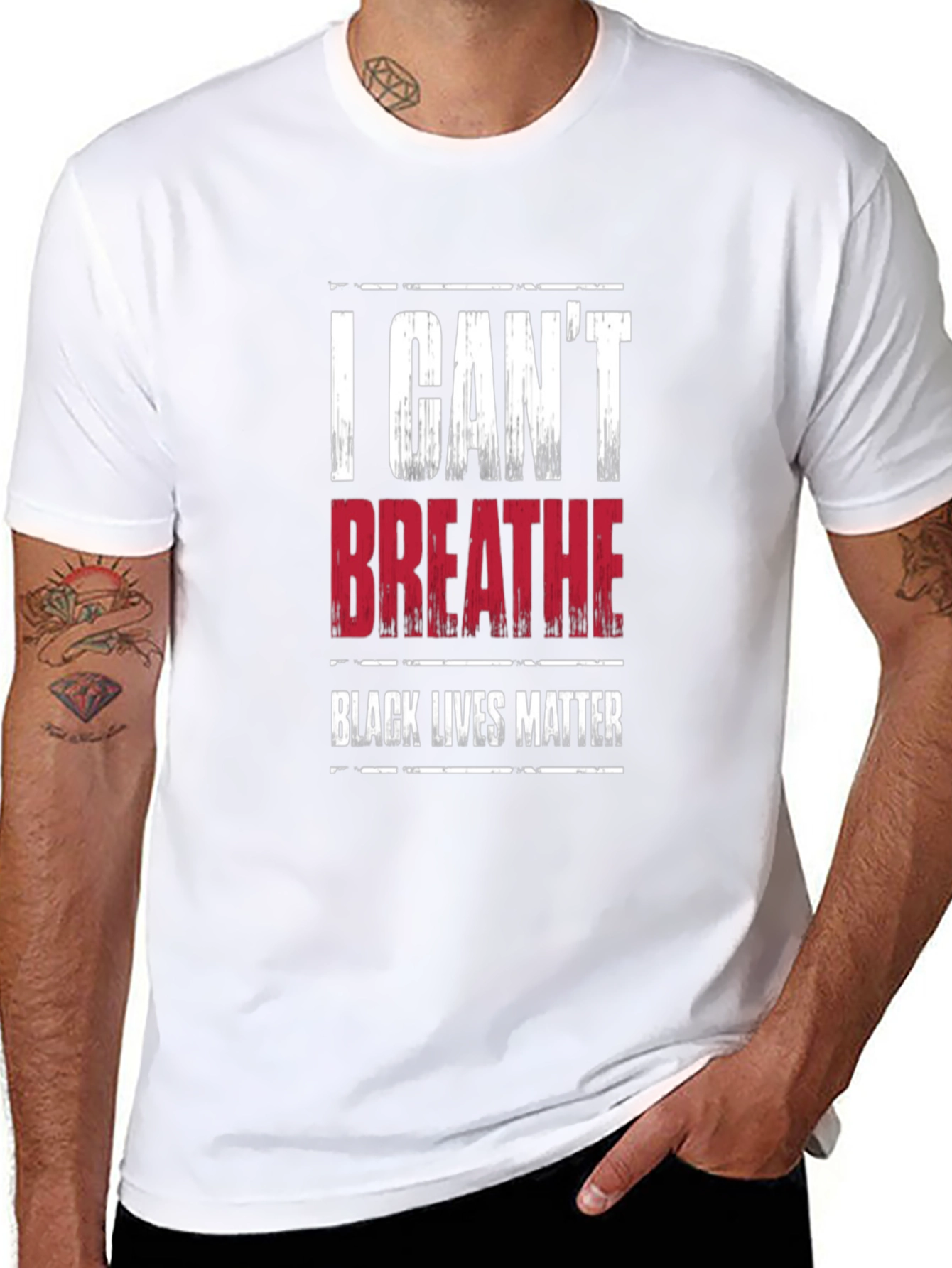 I Cant Breathe Black Lives Matter Graphic T-Shirt