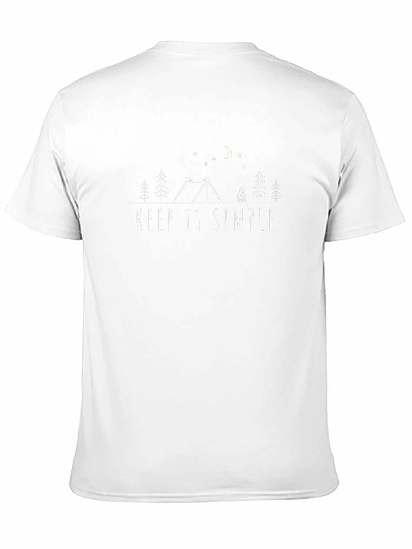 Keep it Simple Graphic T-Shirt - Camping Design