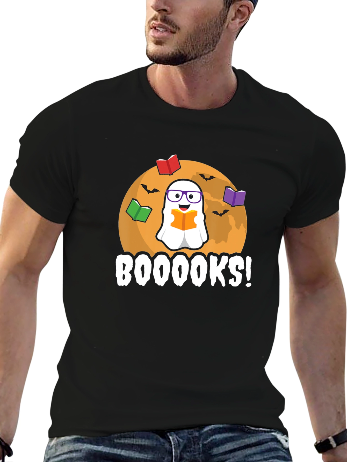 Booooks! Halloween Ghost T-Shirt