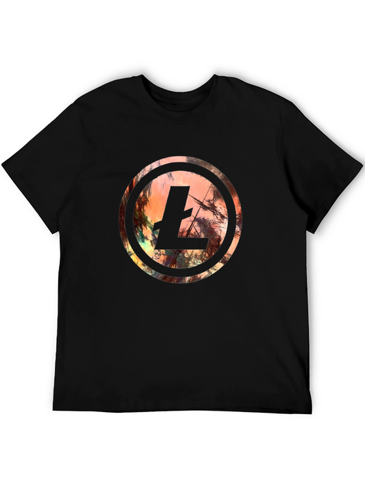 Abstract Litecoin Symbol Graphic Tee