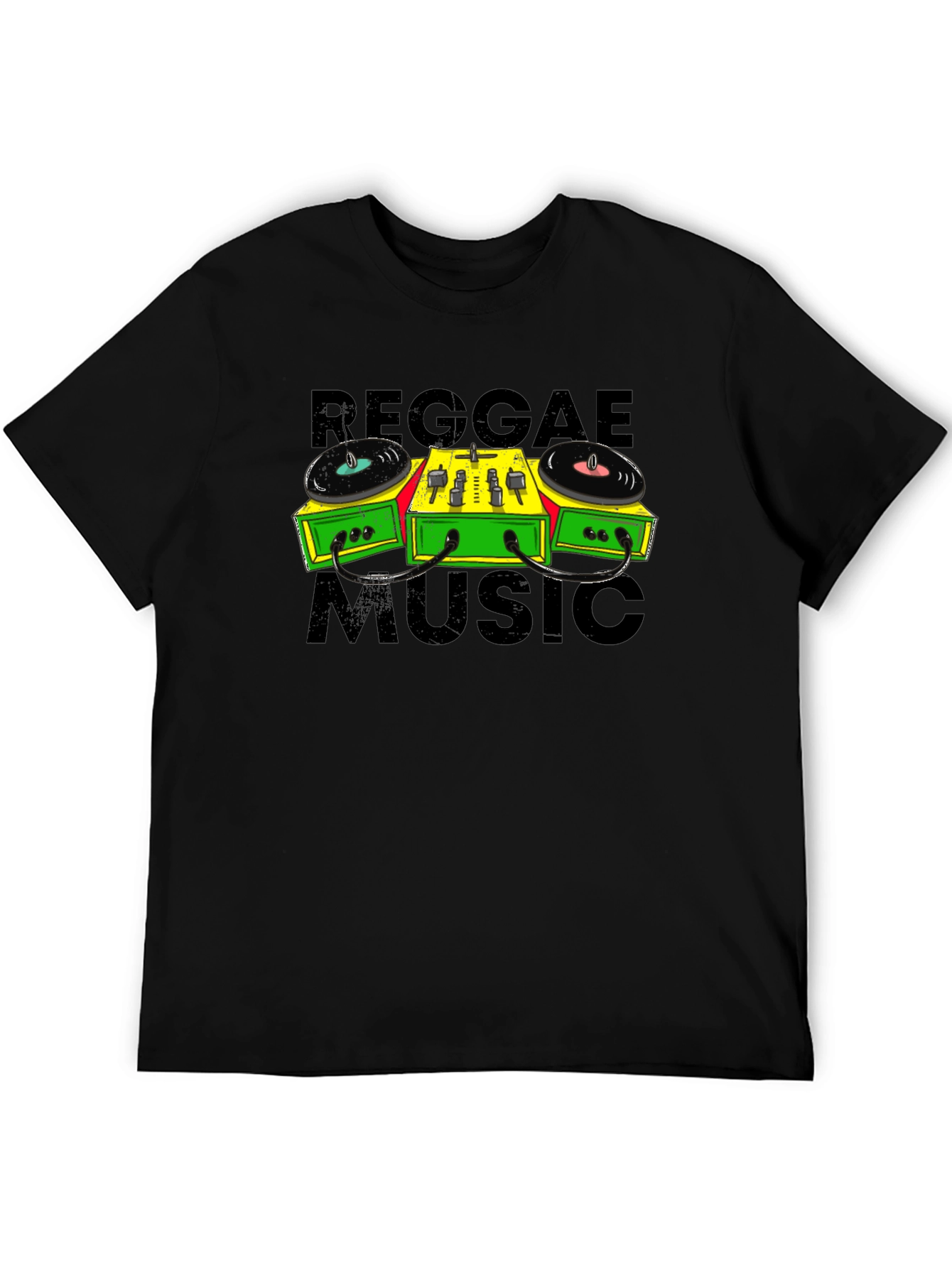 Reggae Music Turntable Graphic T-Shirt