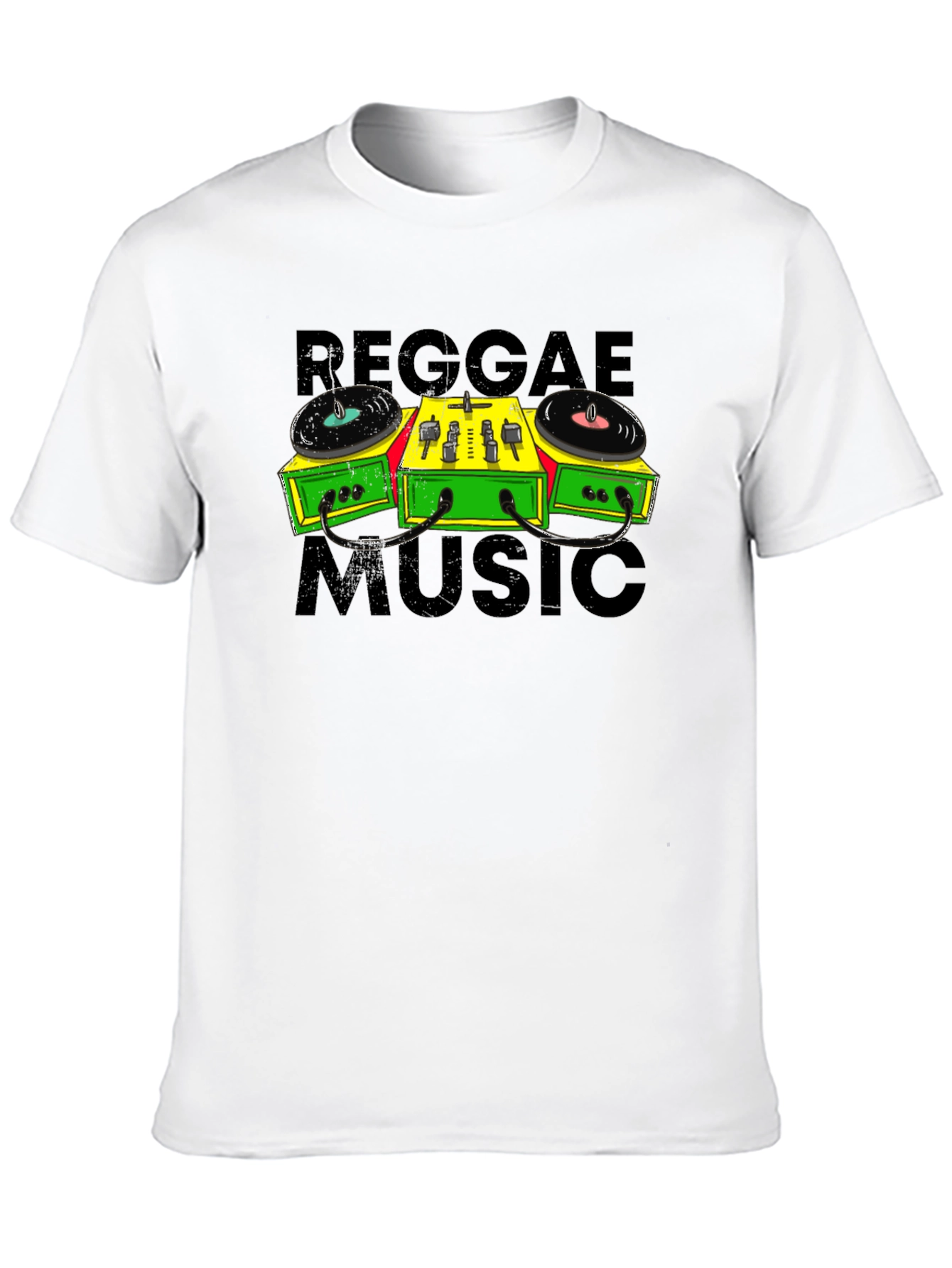 Reggae Music Turntable Graphic T-Shirt