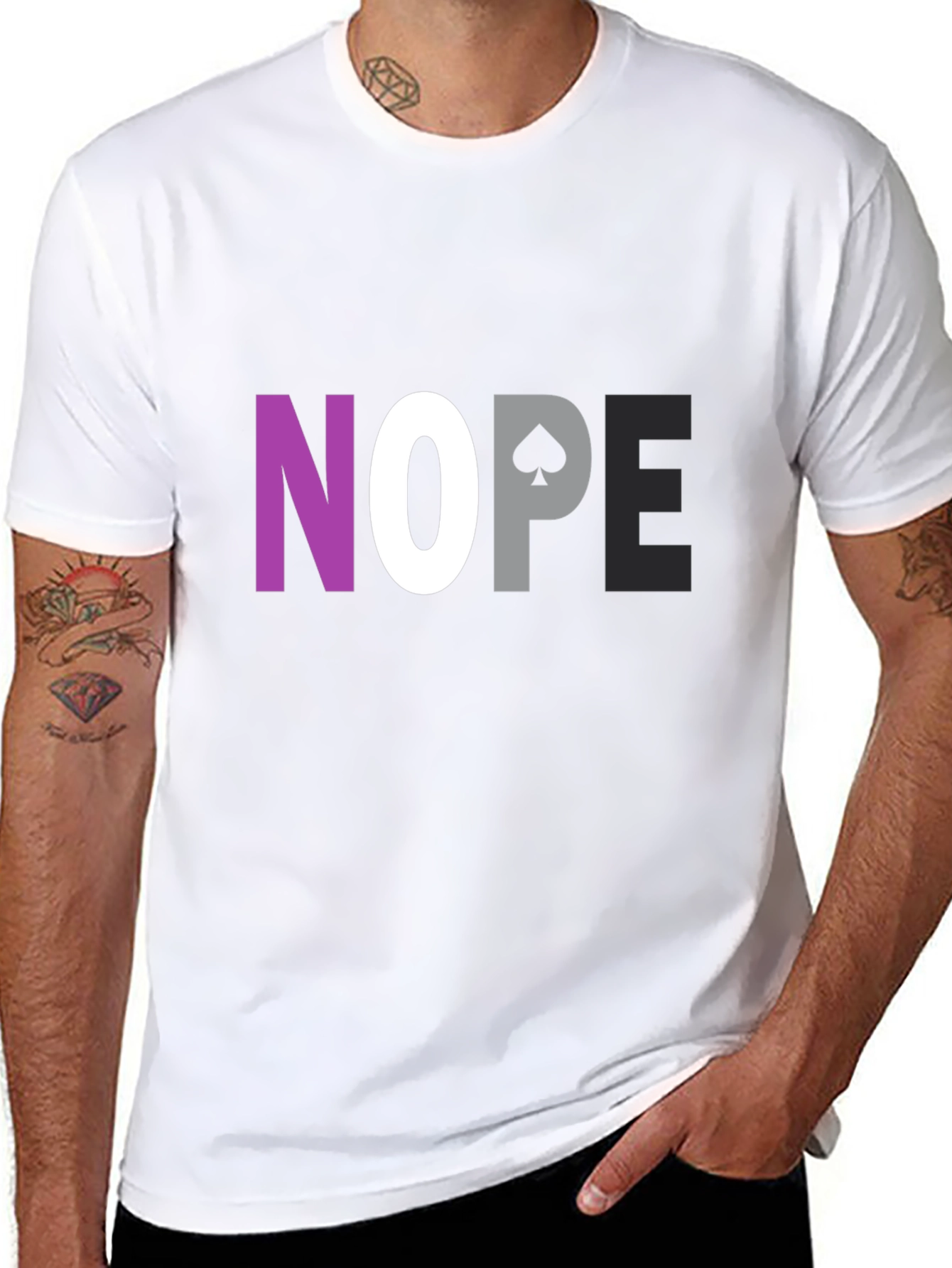 Asexual Pride NOPE Graphic Tee