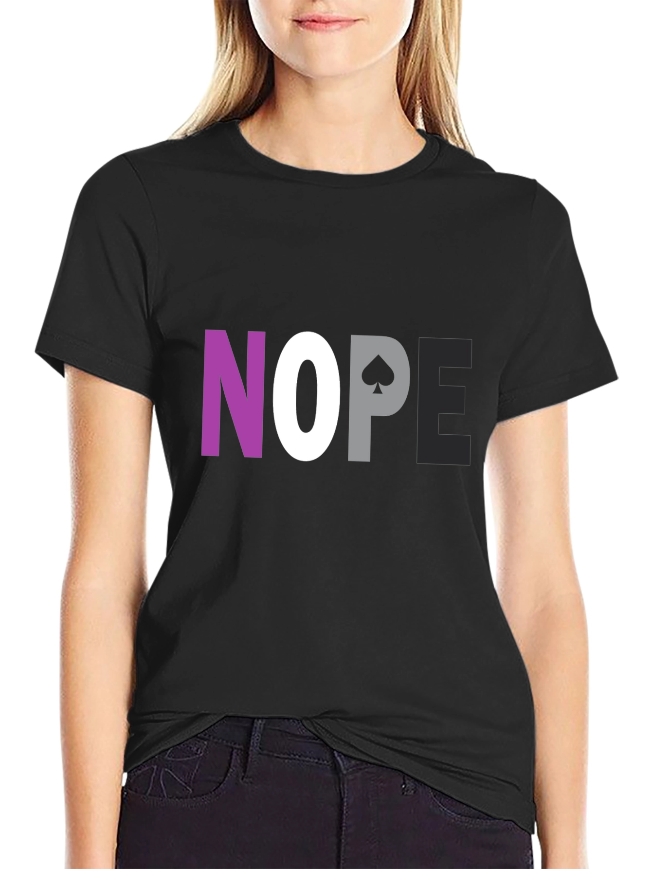 Asexual Pride NOPE Graphic Tee
