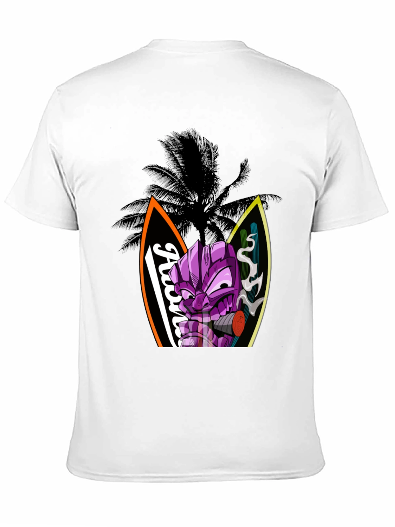 Aloha Tiki Graphic Tee - Island Vibes