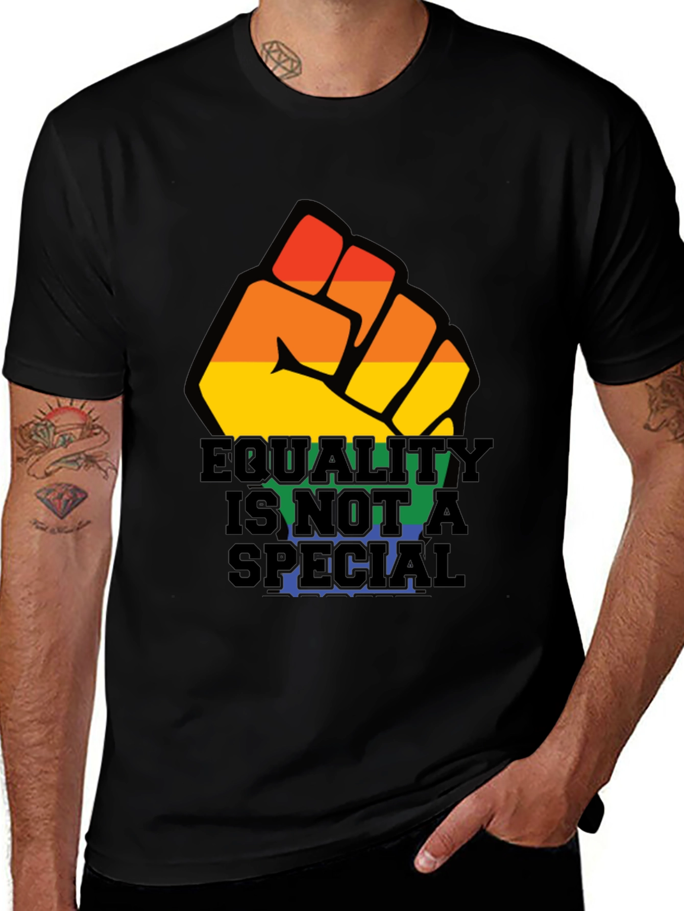 Equality Fist Graphic Tee - LGBTQ+ Pride Shirt
