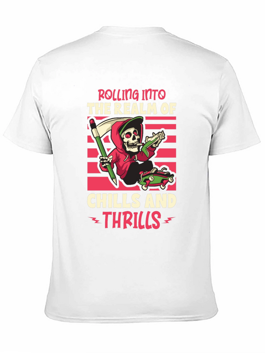 Grim Reaper Skateboard T-Shirt - Rolling Into Thrills!