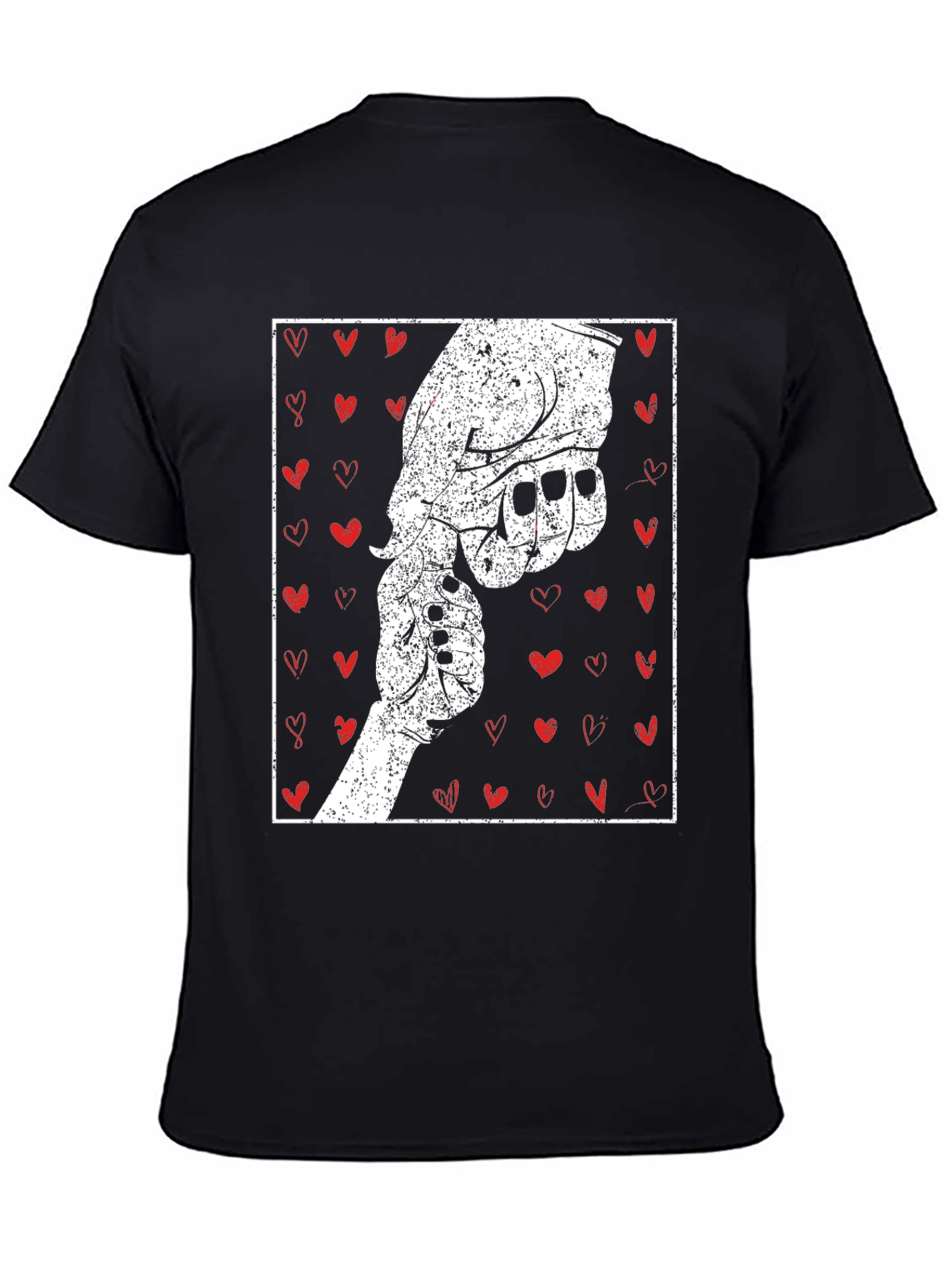 Father Son Hand Heart Graphic T-Shirt