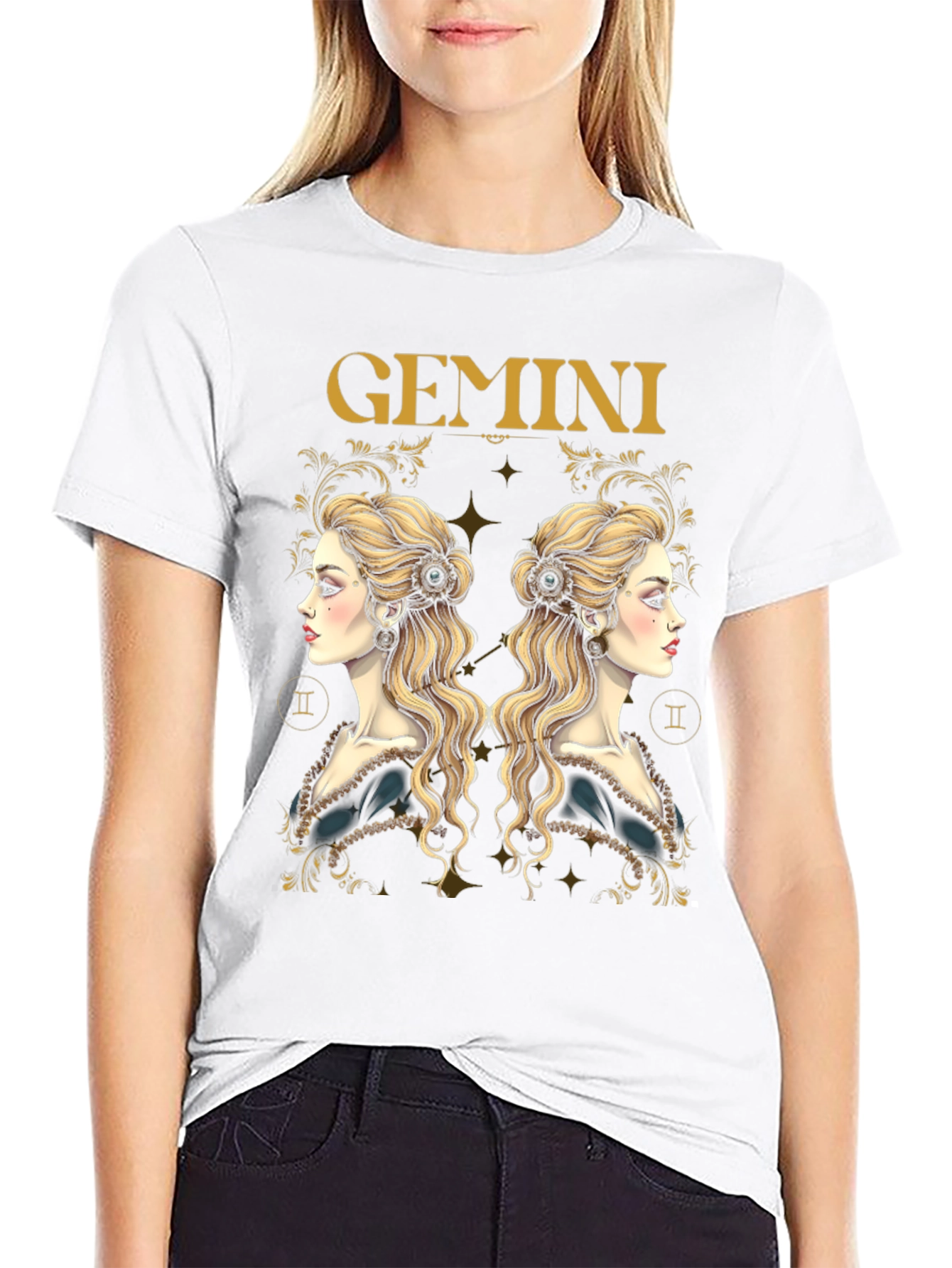 Gemini Zodiac Graphic T-Shirt