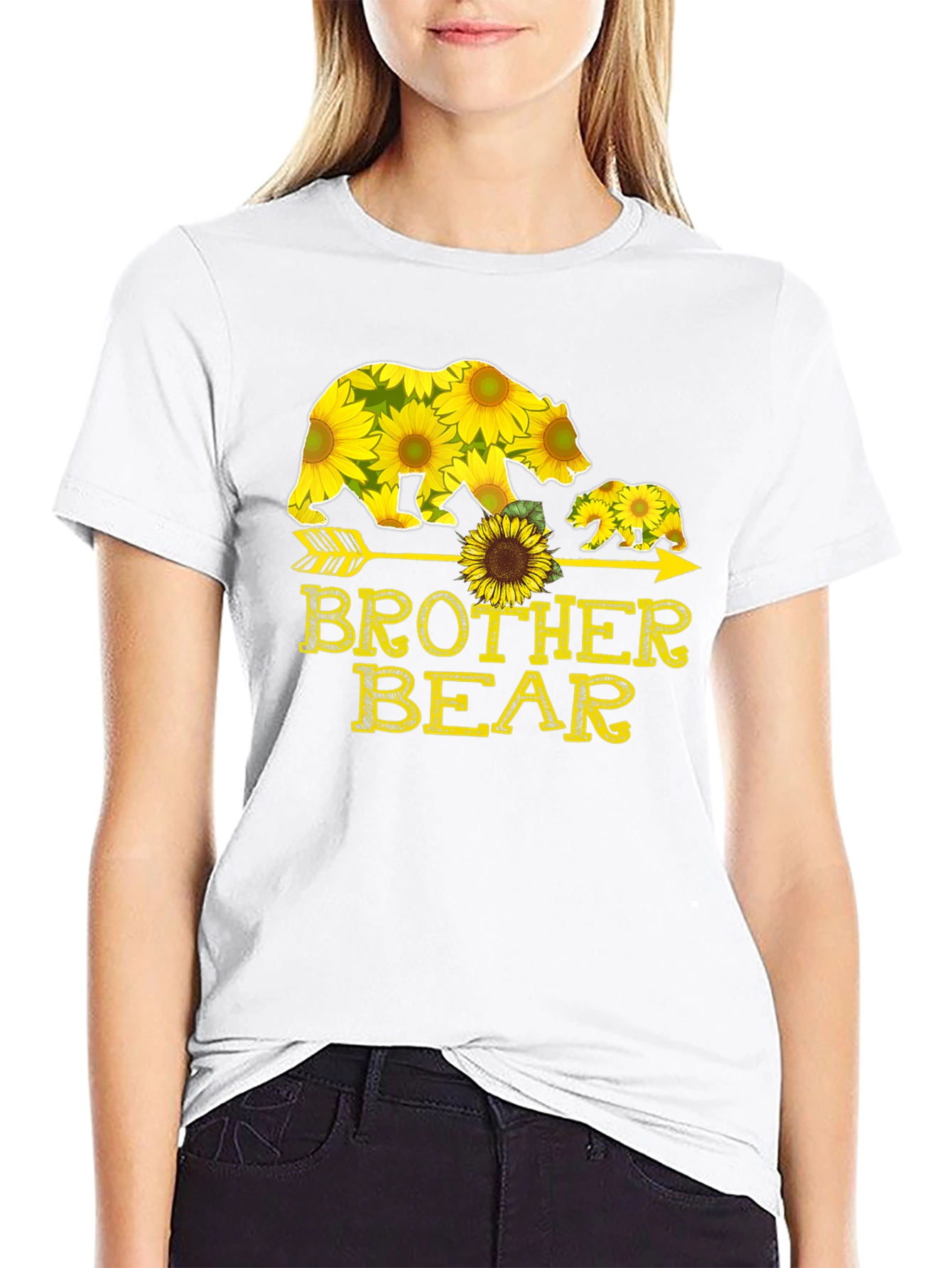 Brother Bear Sunflower Graphic T-Shirt