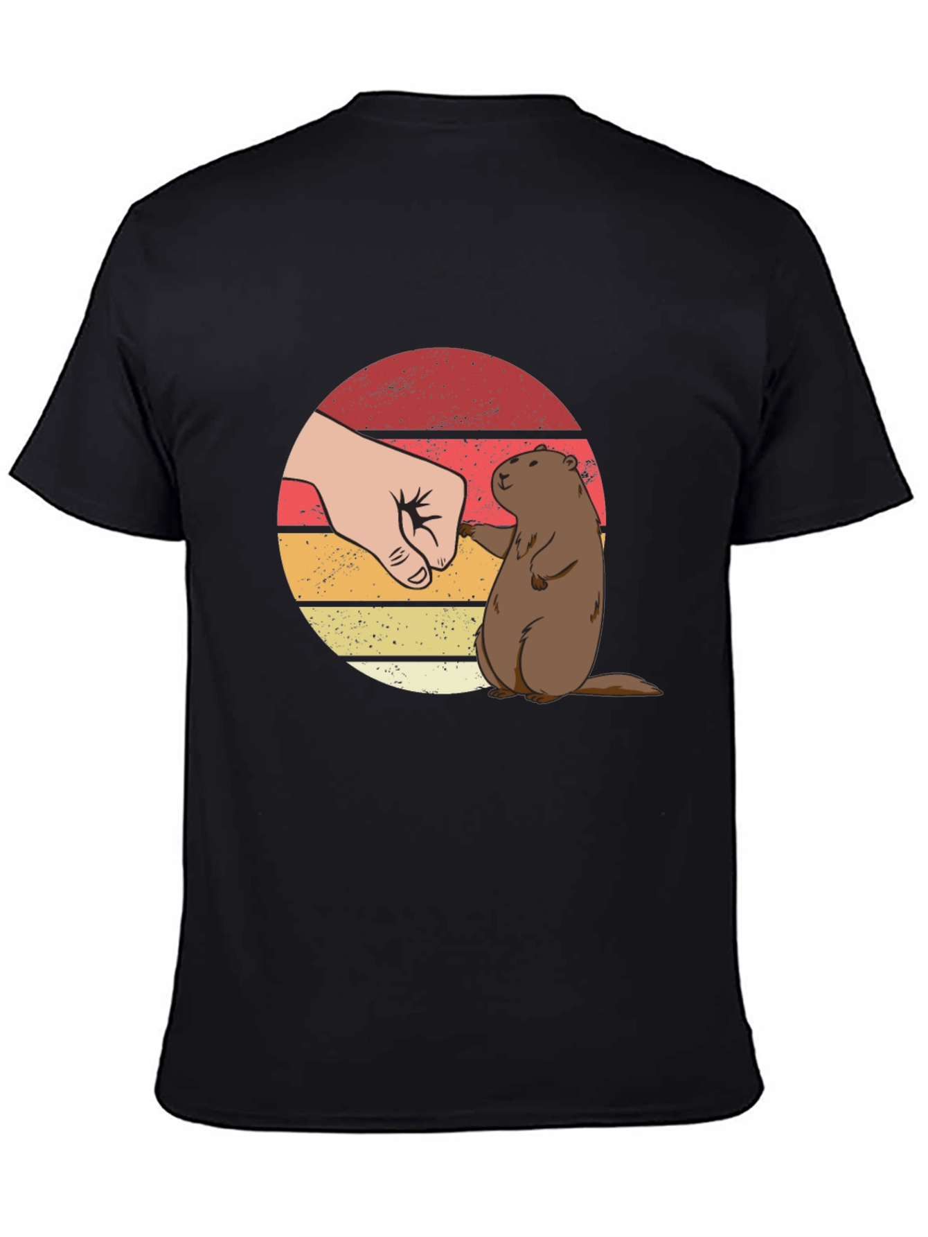 Groundhog Fist Bump Graphic Tee