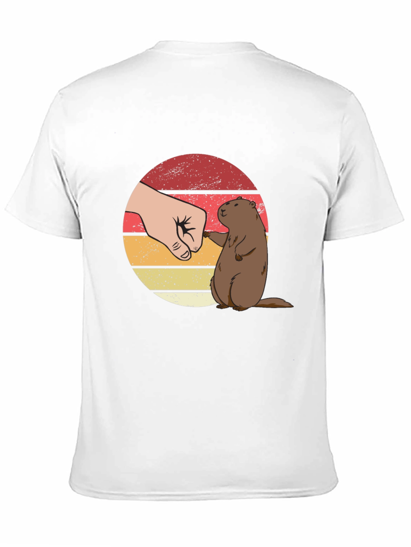 Groundhog Fist Bump Graphic Tee