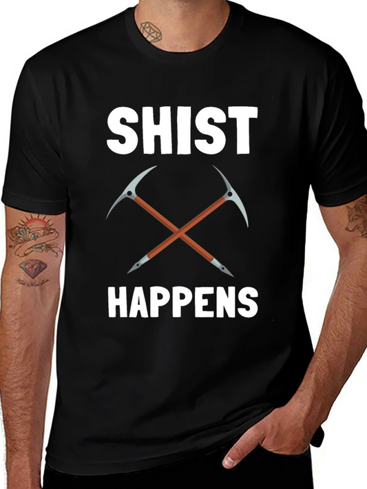 Shist Happens T-Shirt Rock Geology Pun
