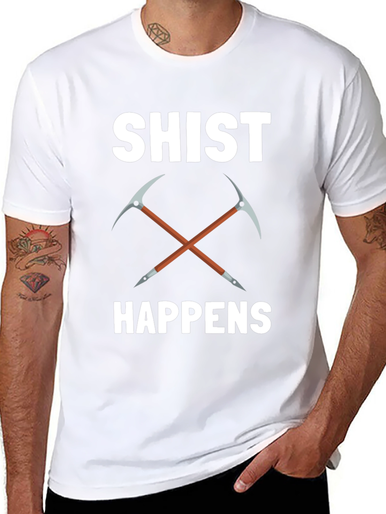 Shist Happens T-Shirt Rock Geology Pun