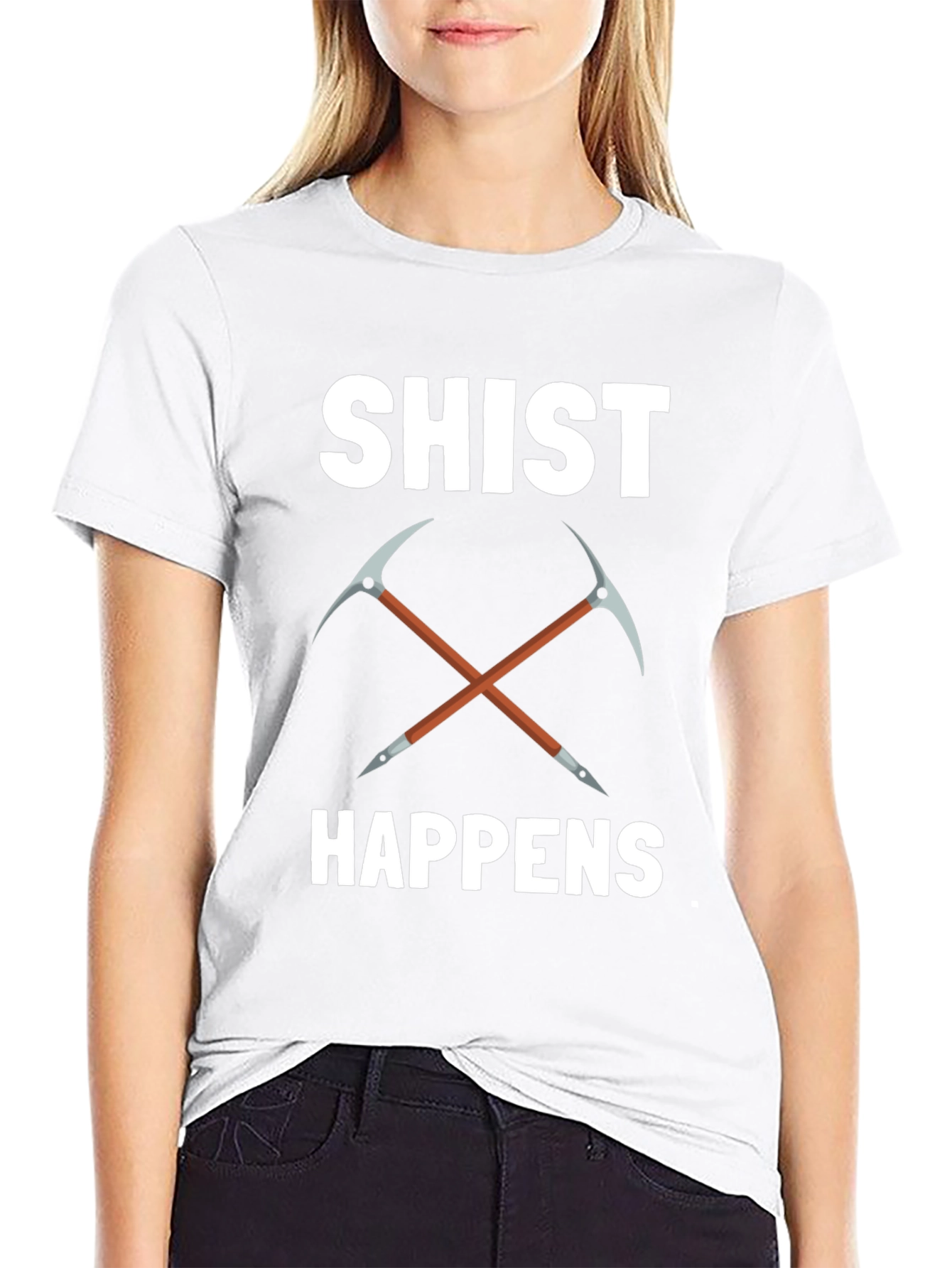 Shist Happens T-Shirt Rock Geology Pun