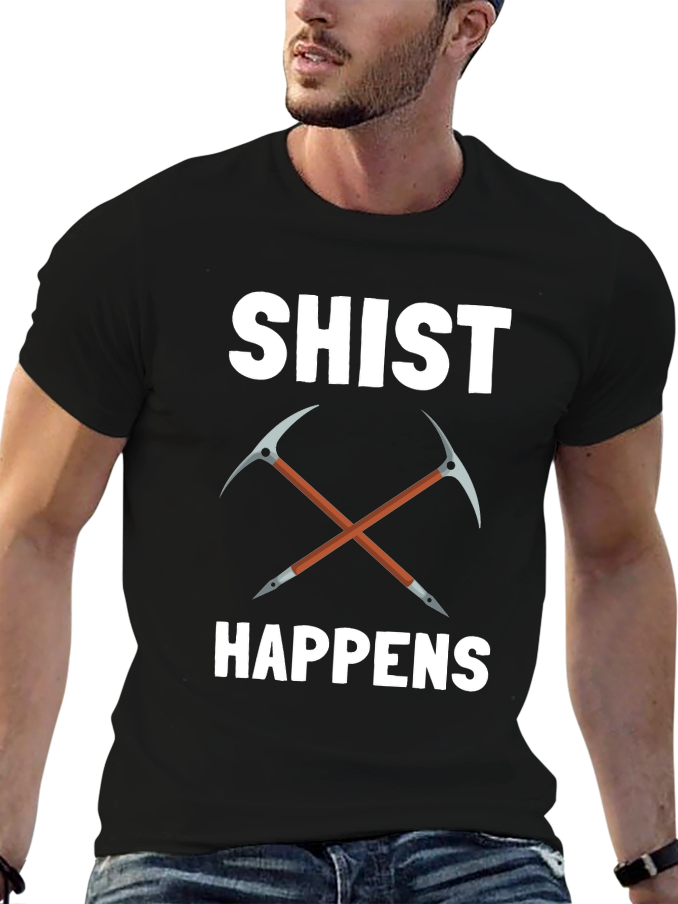 Shist Happens T-Shirt Rock Geology Pun