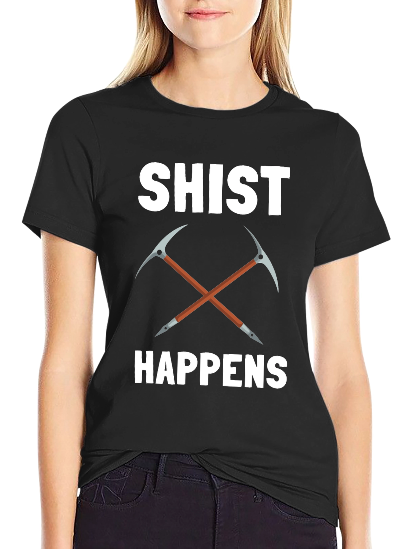 Shist Happens T-Shirt Rock Geology Pun