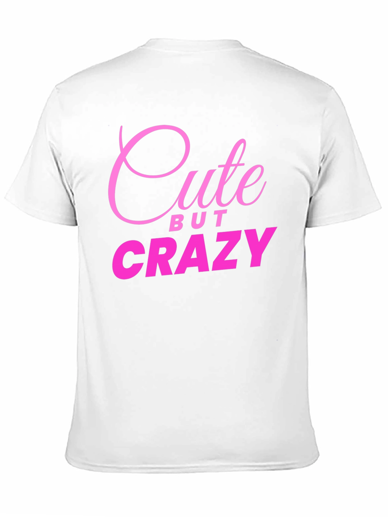 Cute But Crazy Black Graphic Tee for Men