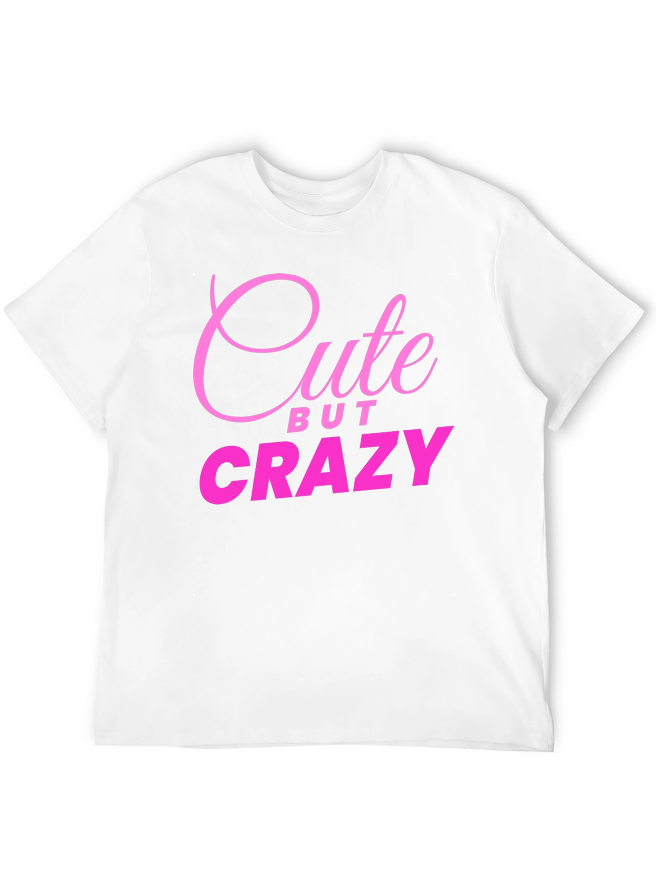 Cute But Crazy Black Graphic Tee for Men