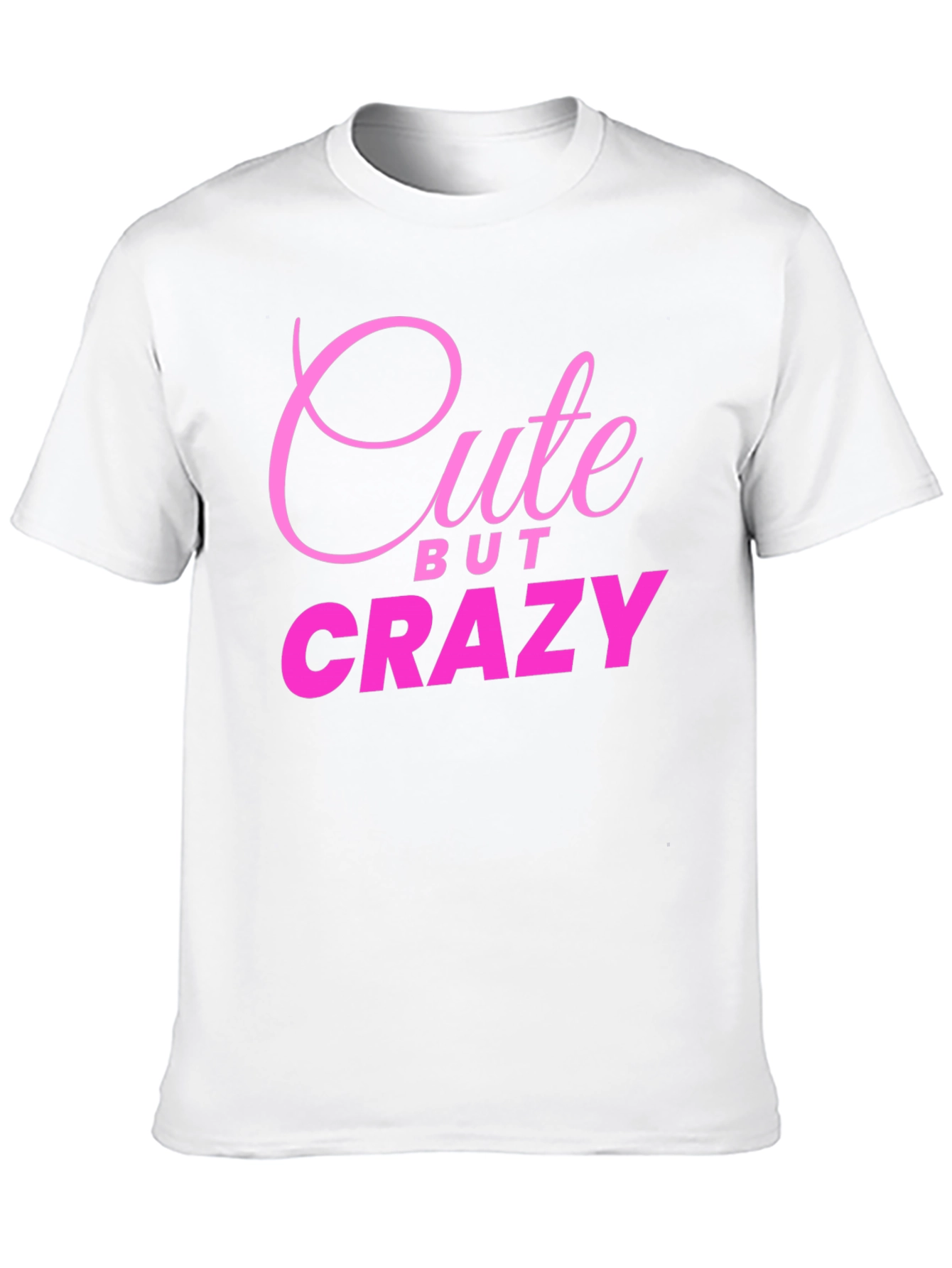 Cute But Crazy Black Graphic Tee for Men