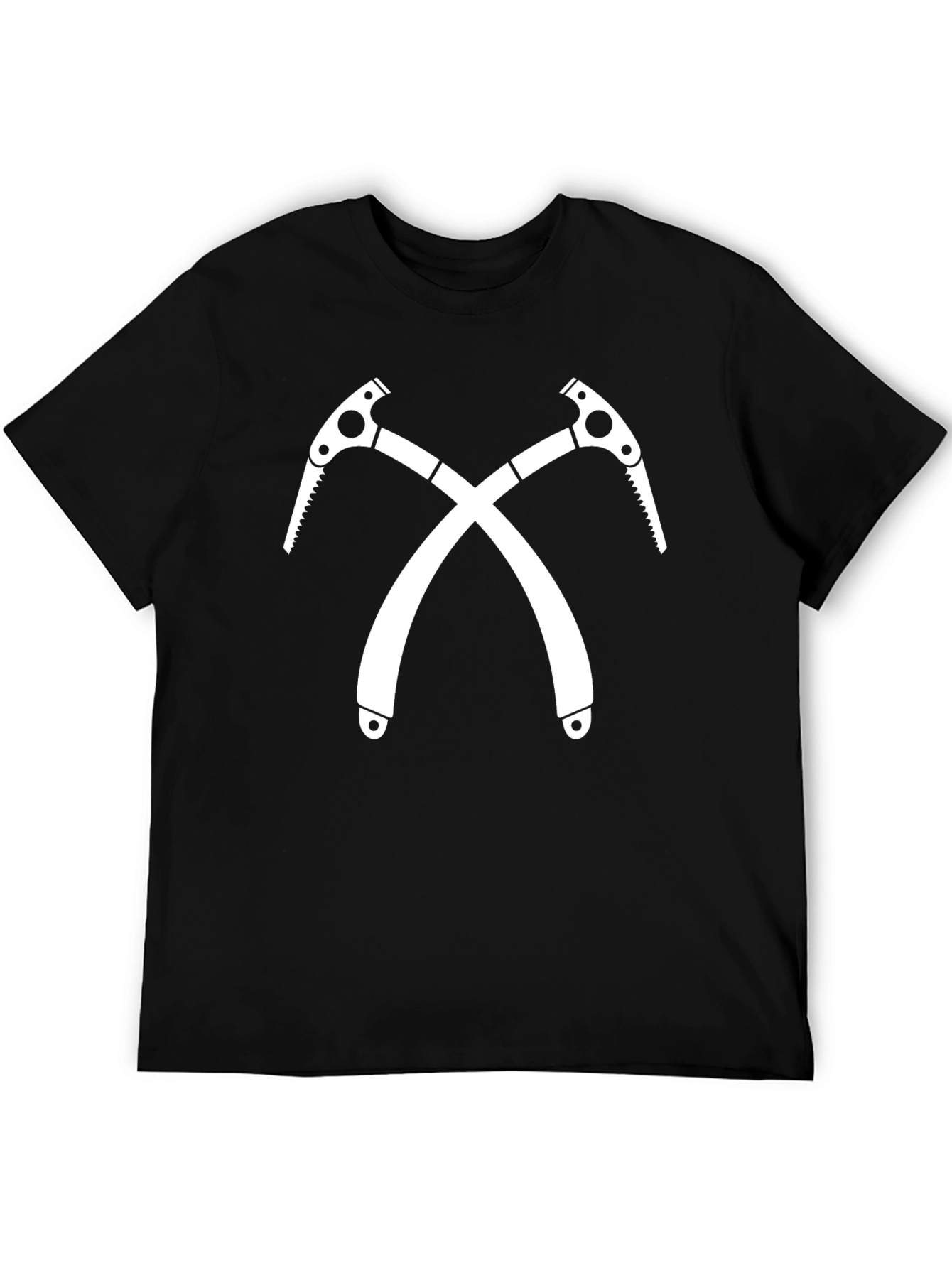 Crossed Ice Axes Black T-Shirt