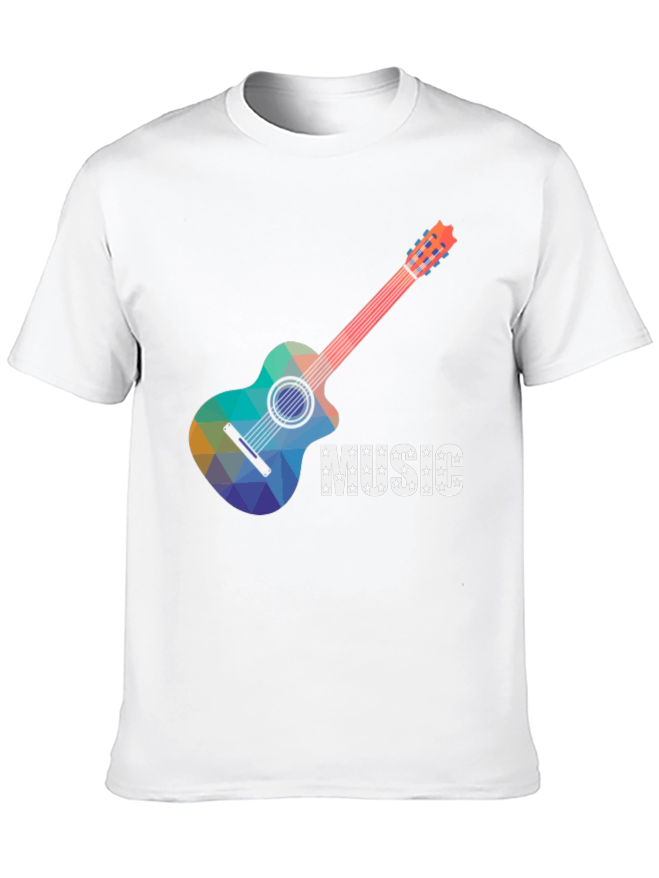 Music Guitar Graphic Tee - Cool Design T-Shirt
