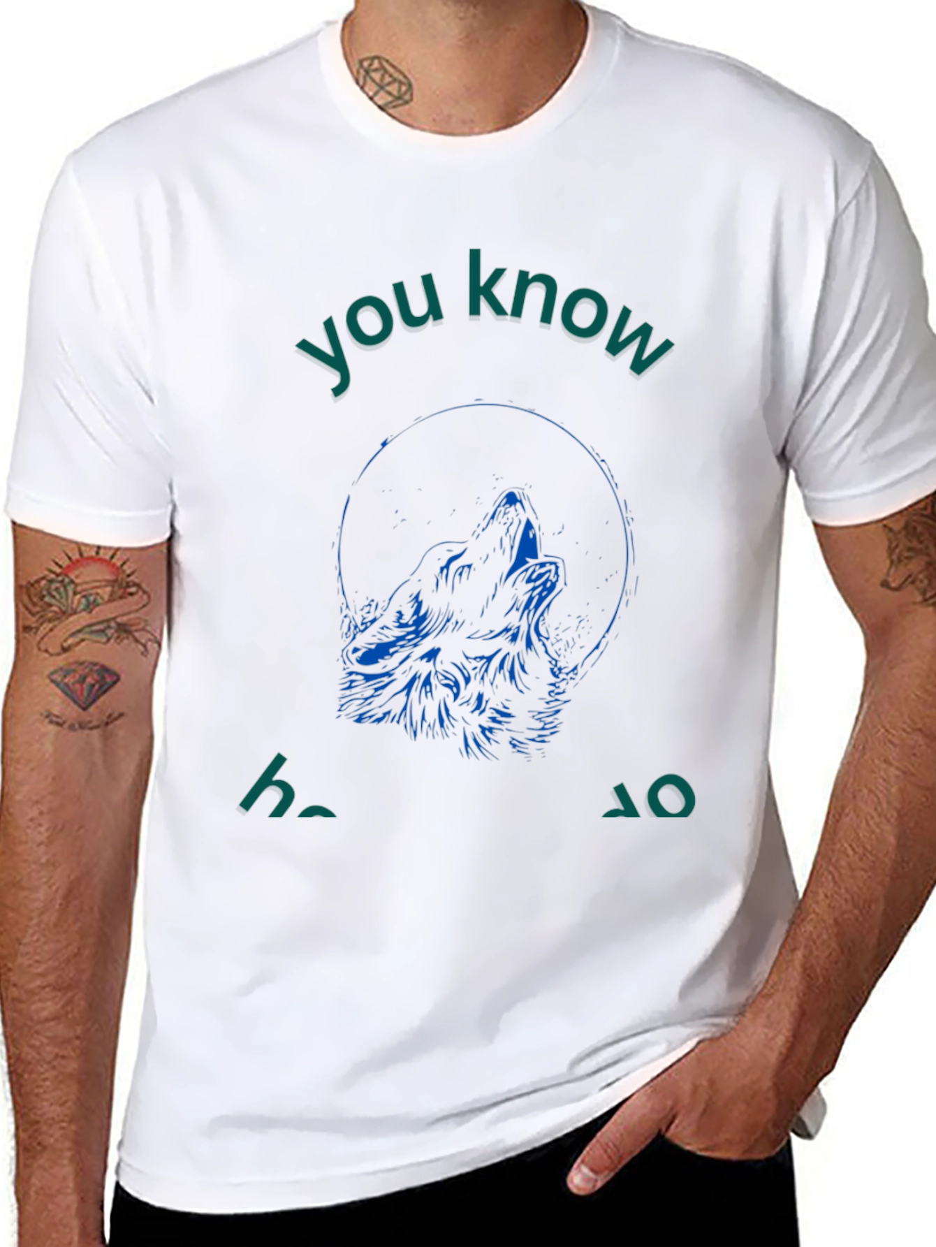 Wolf Howl Graphic Tee - Mens Black T-Shirt