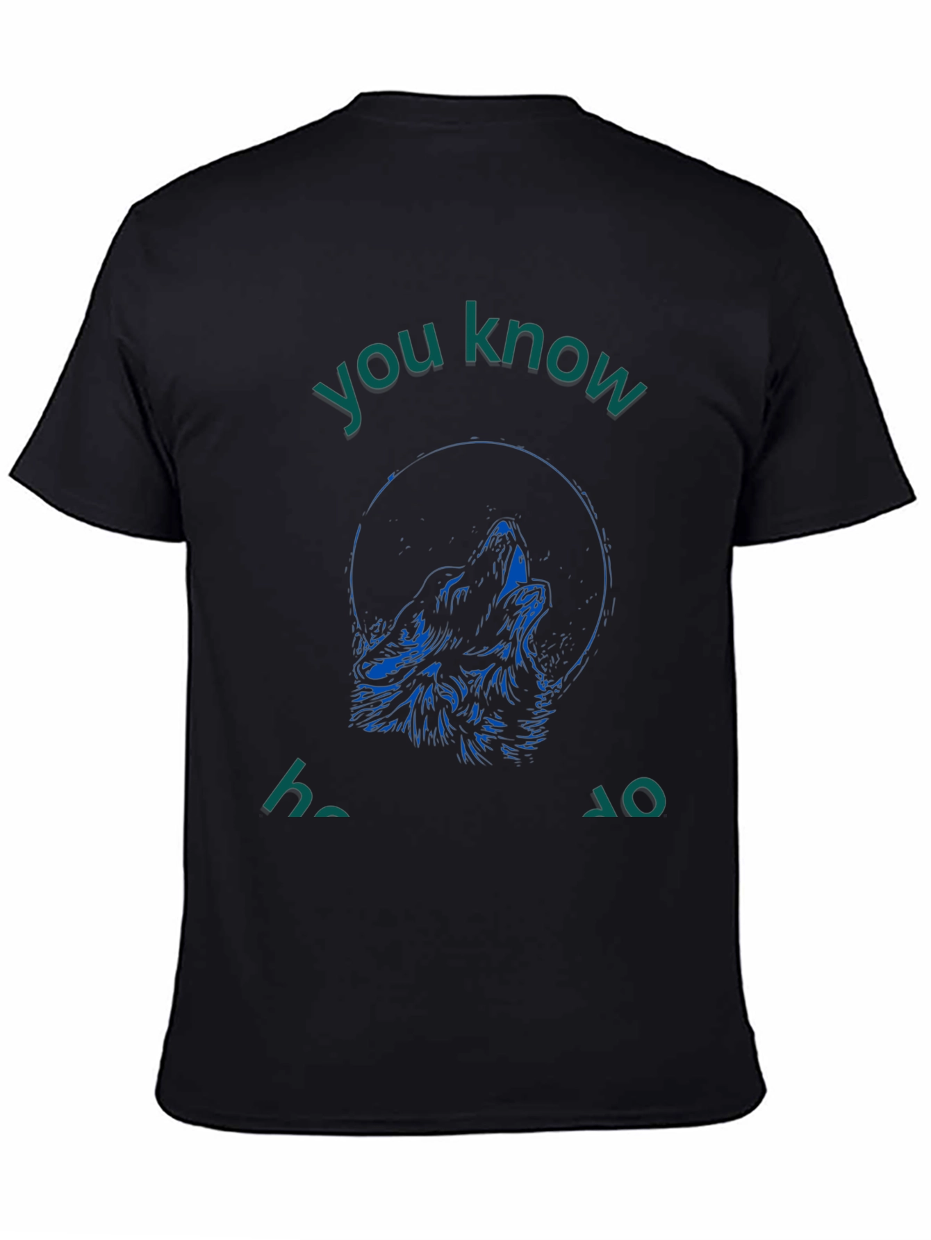 Wolf Howl Graphic Tee - Mens Black T-Shirt