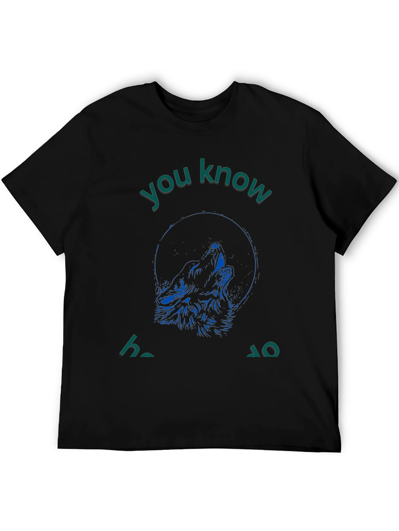 Wolf Howl Graphic Tee - Mens Black T-Shirt