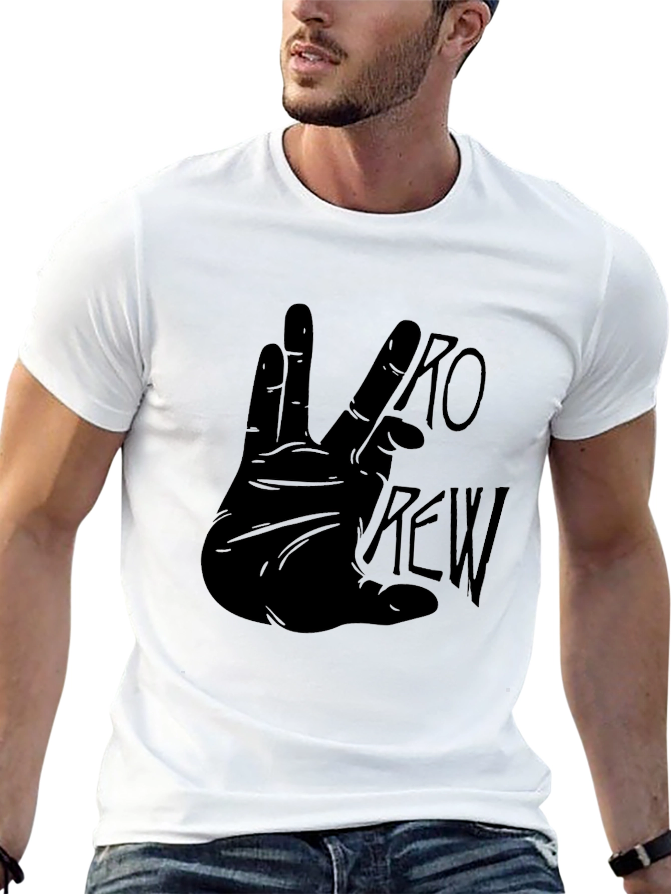 Pro Crew Hand Gesture Black T-Shirt