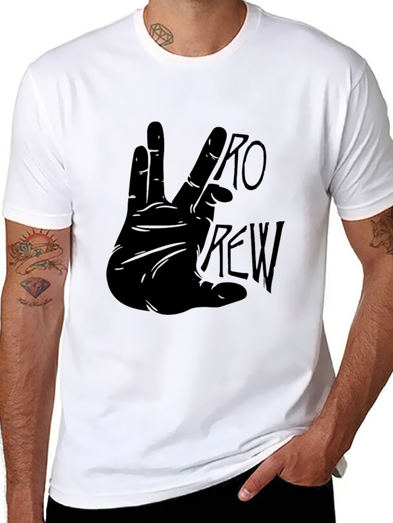 Pro Crew Hand Gesture Black T-Shirt