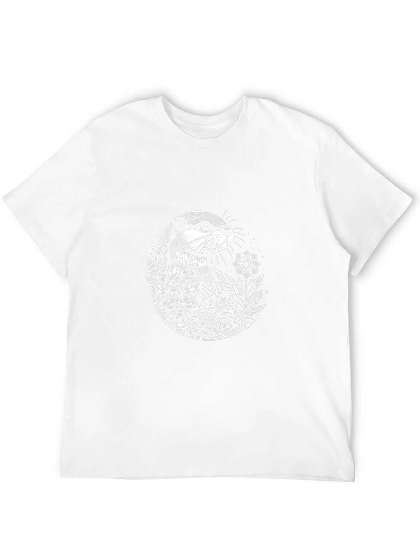 Otter Graphic Tee - Black Crewneck T-Shirt