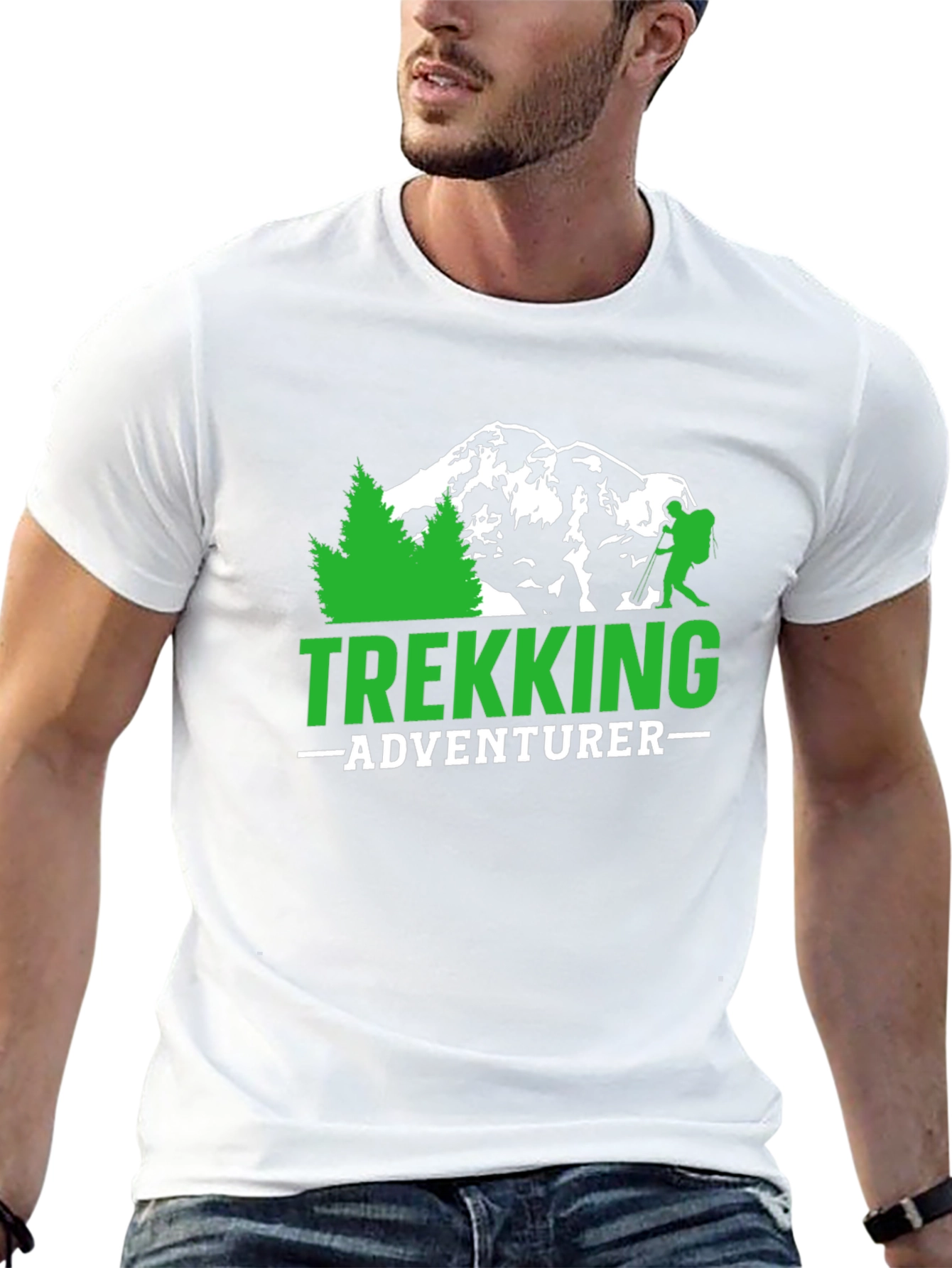 Trekking Adventurer Graphic Tee - Black