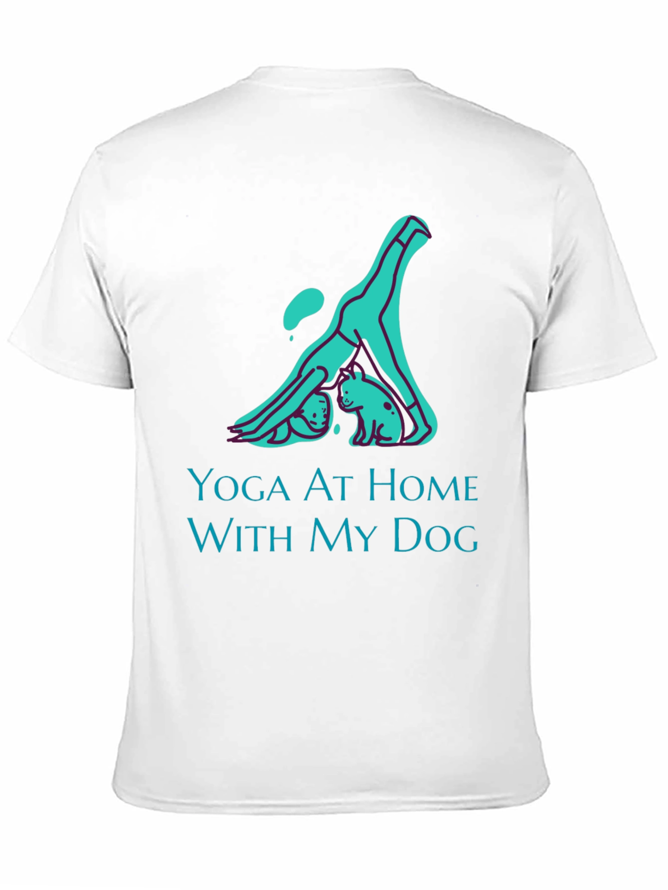 Yoga At Home With My Dog Graphic T-Shirt