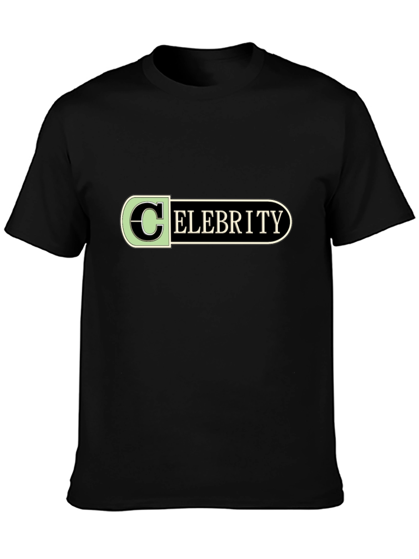 Celebrity Design Black T-Shirt