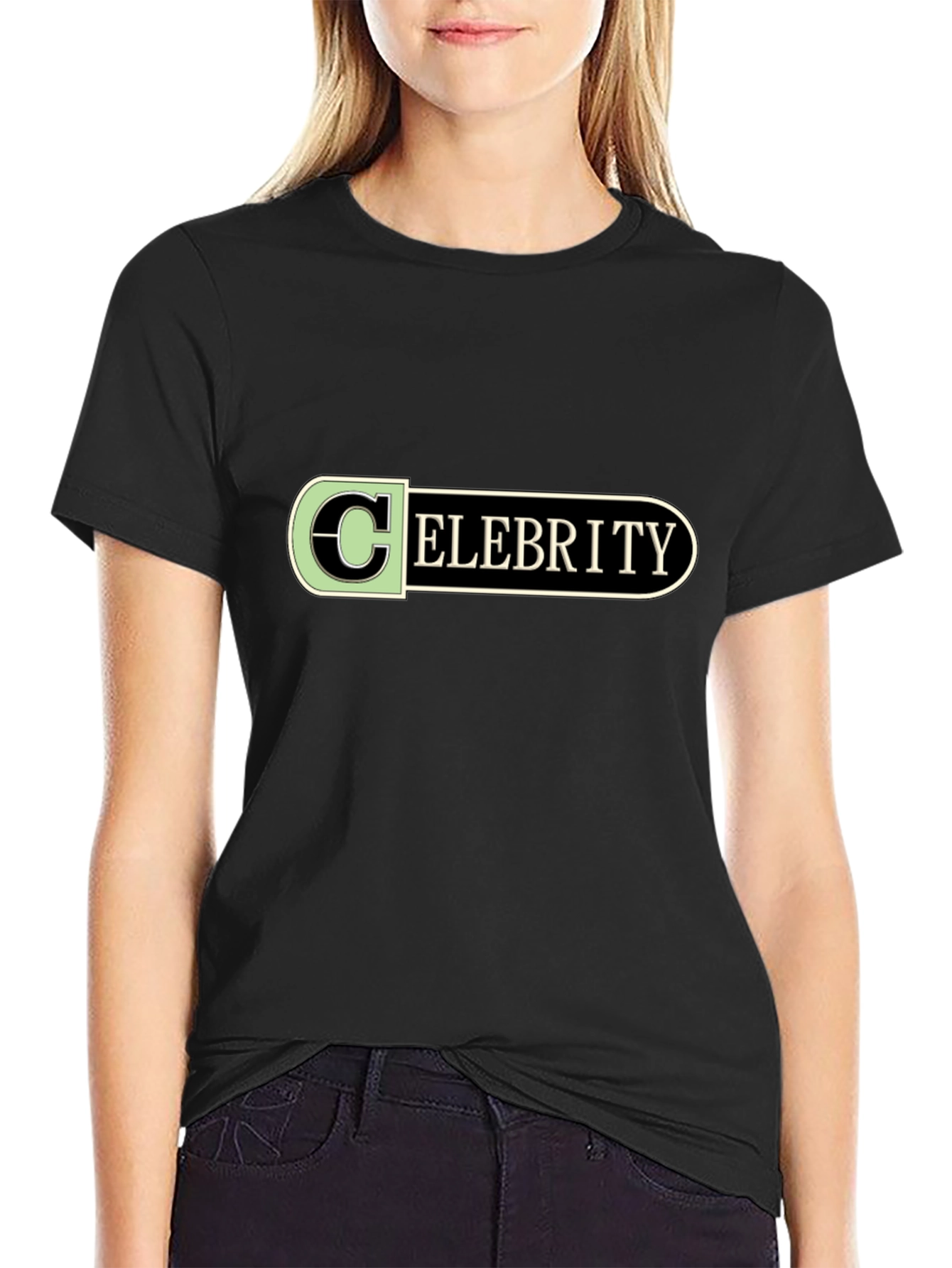Celebrity Design Black T-Shirt