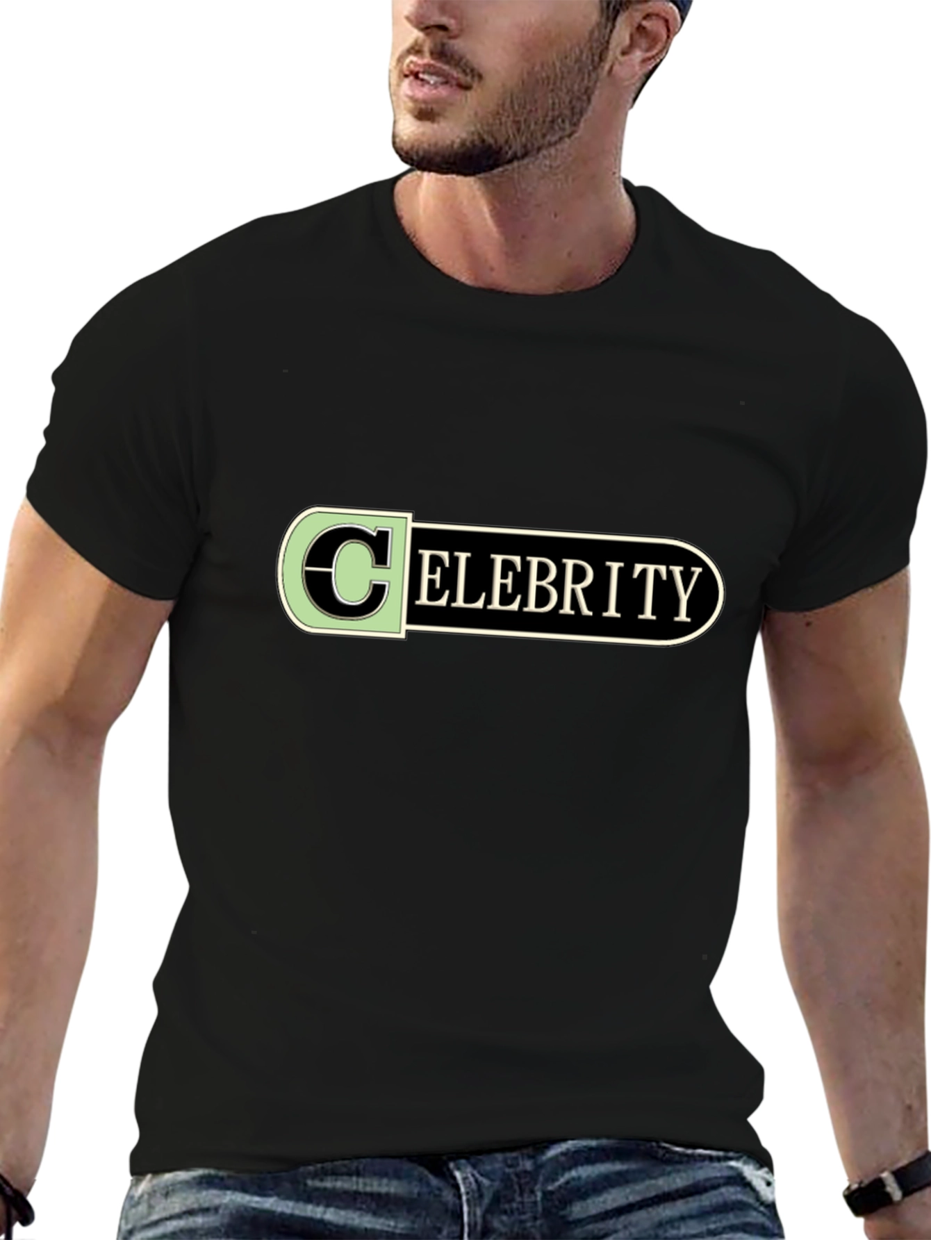 Celebrity Design Black T-Shirt