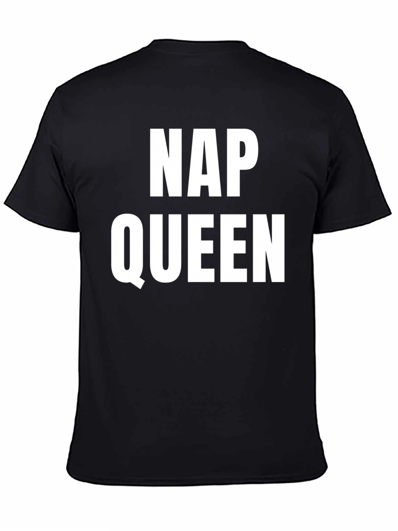 Nap Queen T-Shirt - Black Cotton Tee