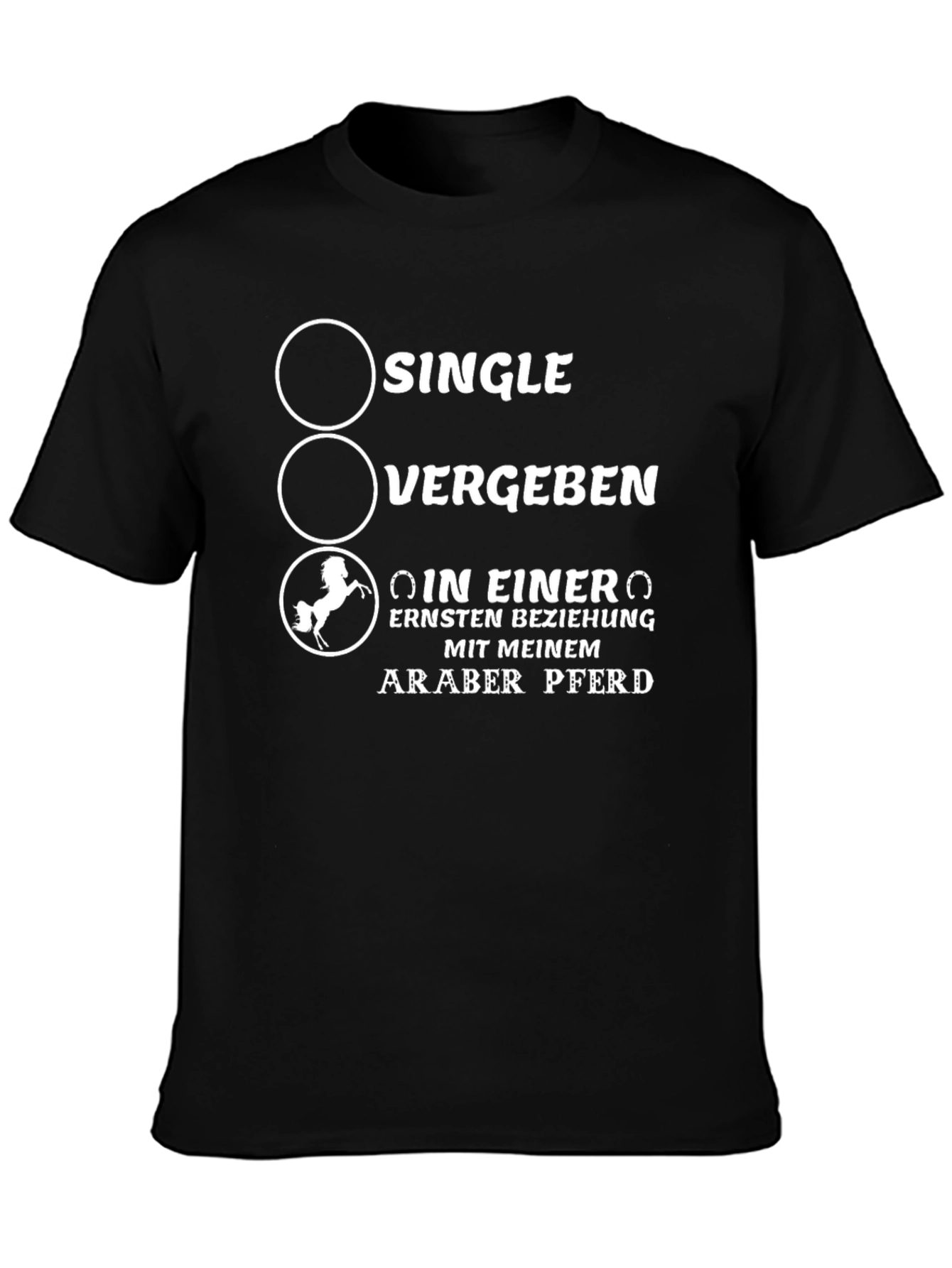 Single Taken Araber Pferd T-Shirt
