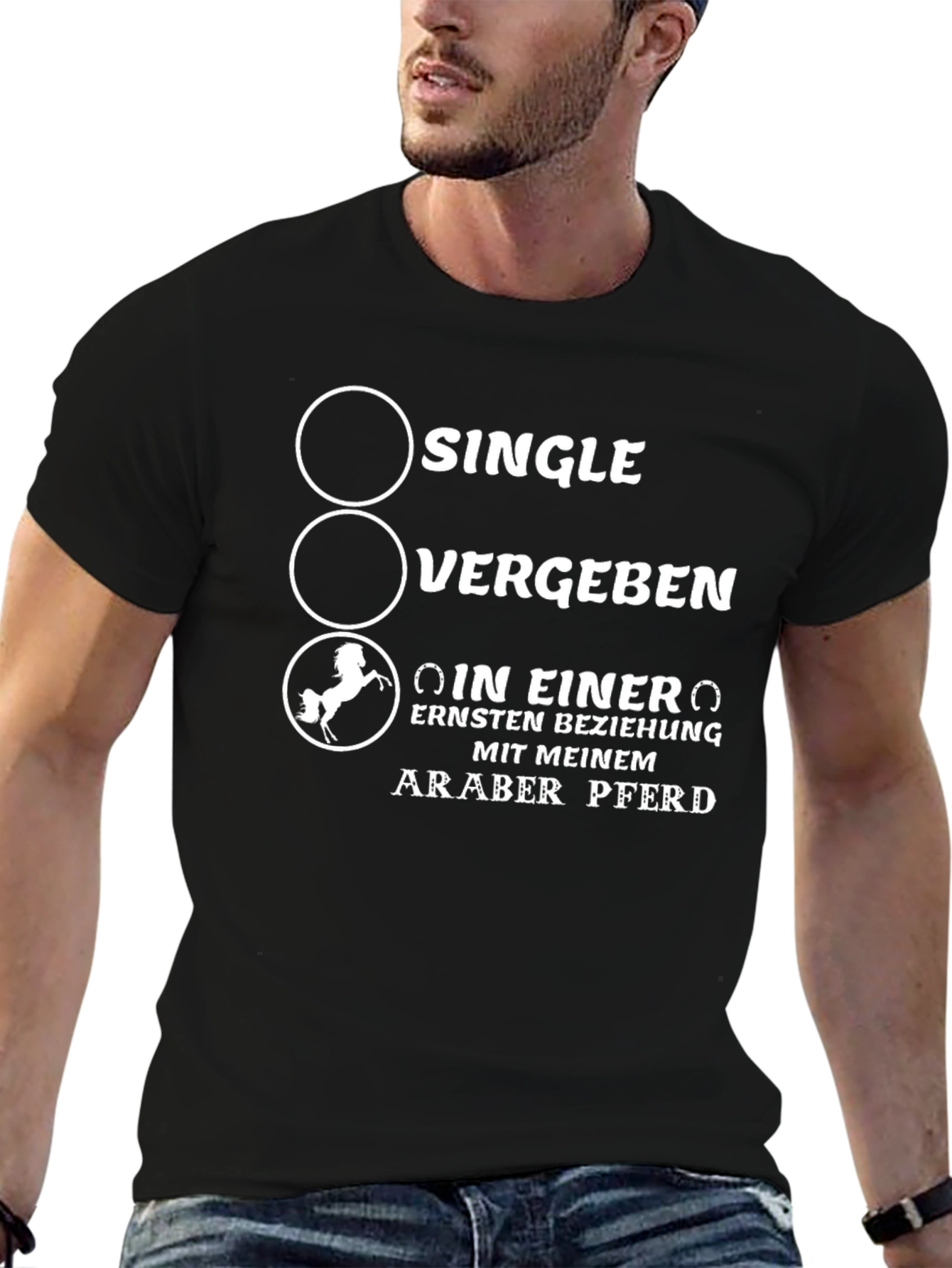 Single Taken Araber Pferd T-Shirt