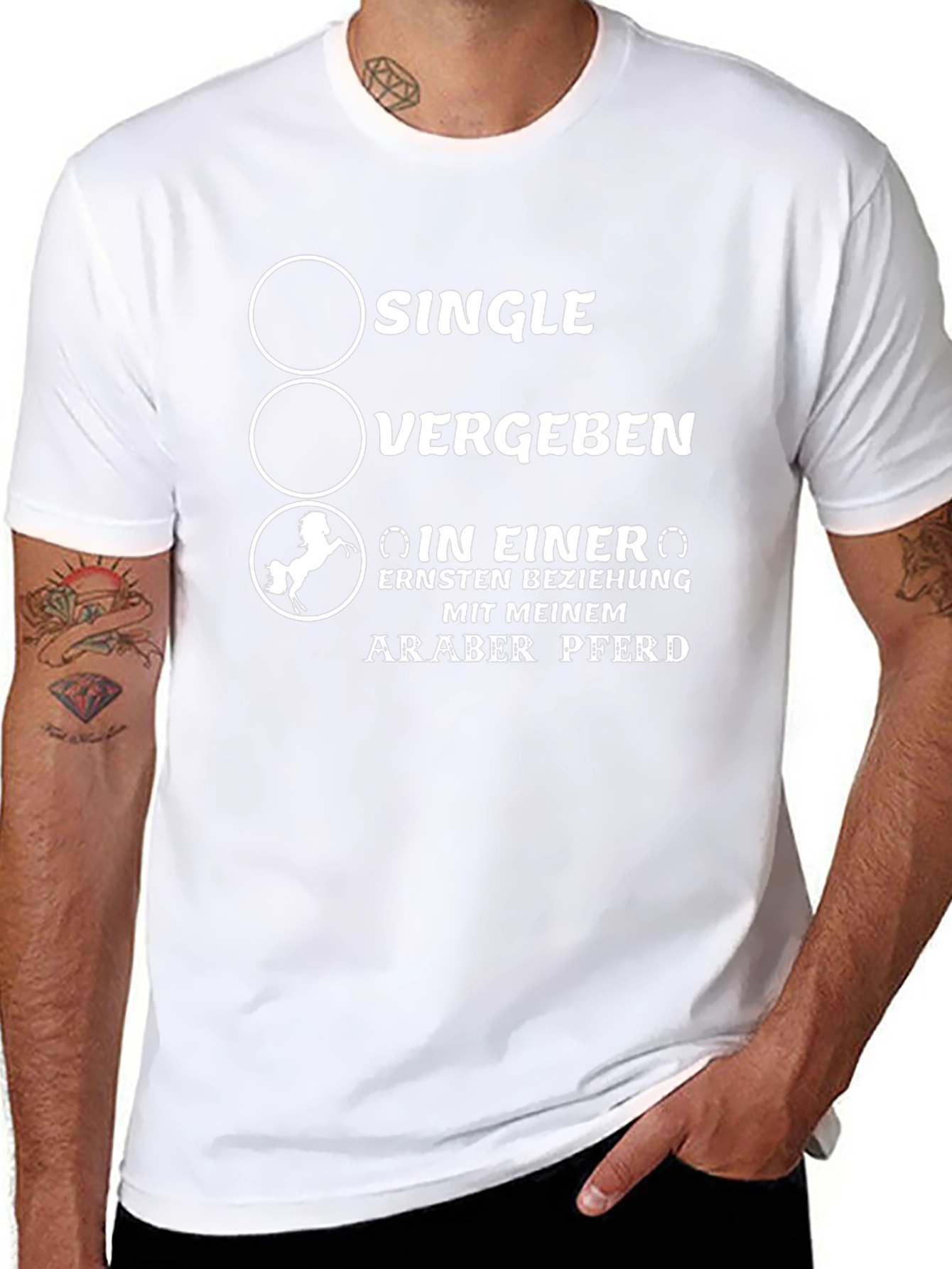 Single Taken Araber Pferd T-Shirt