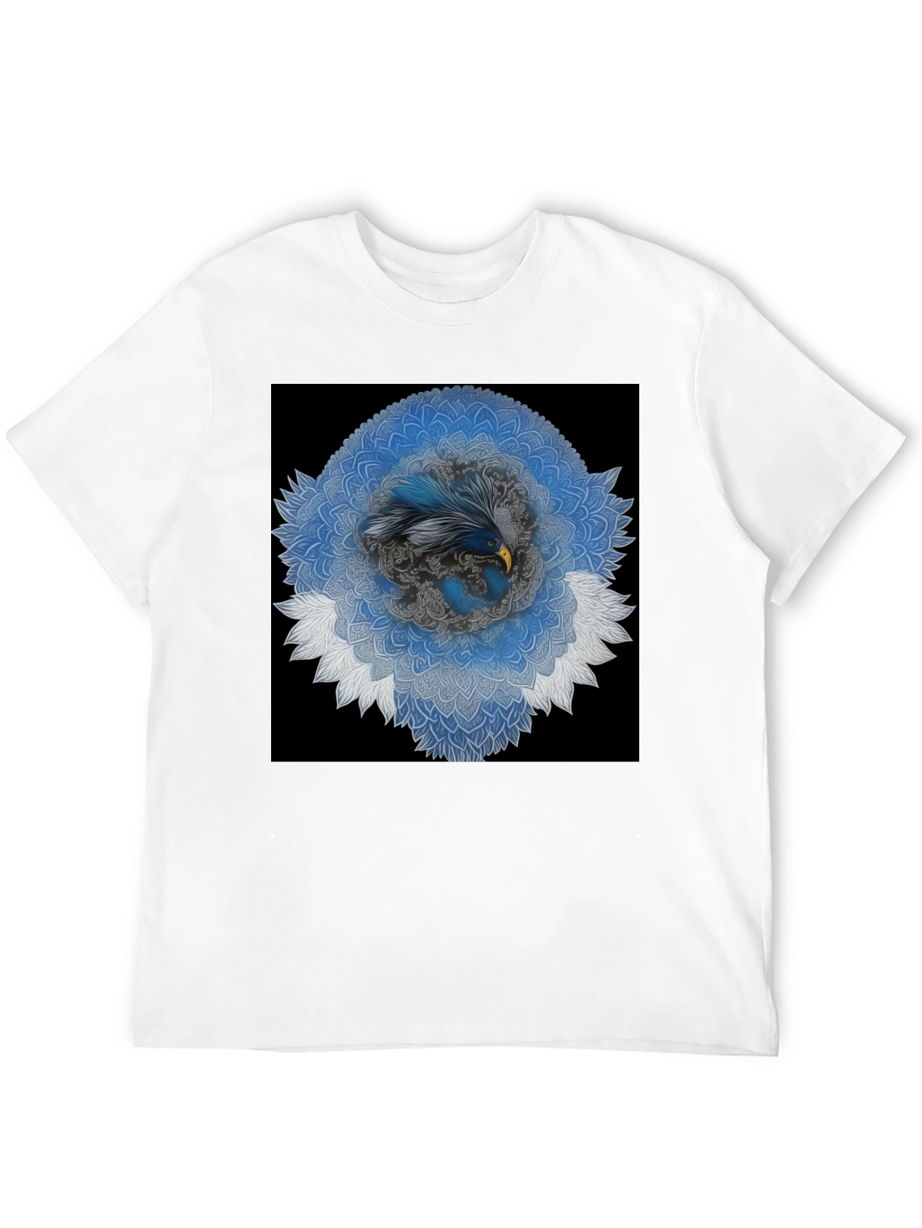 Eagle Mandala Graphic Tee - Modern Black T-Shirt
