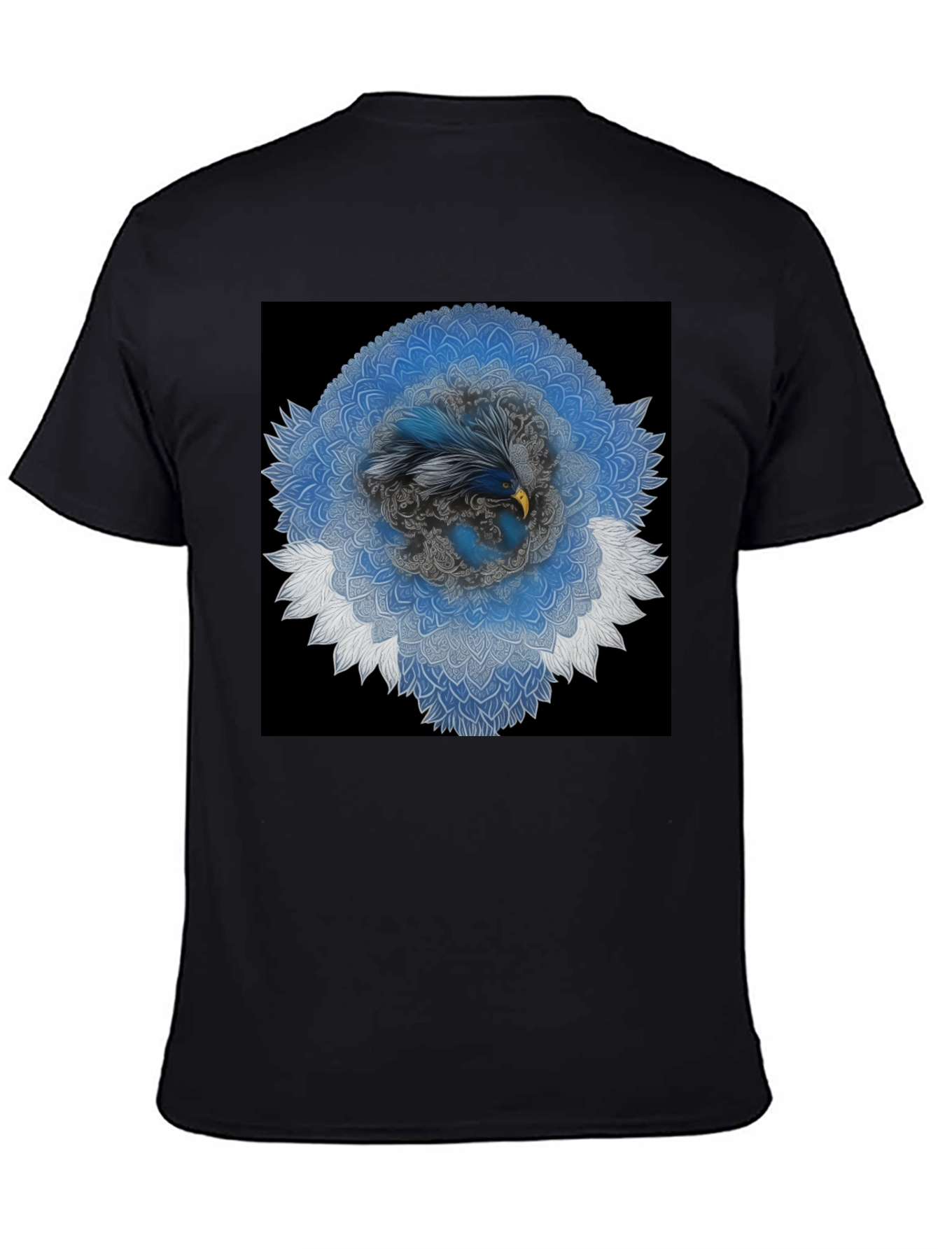Eagle Mandala Graphic Tee - Modern Black T-Shirt