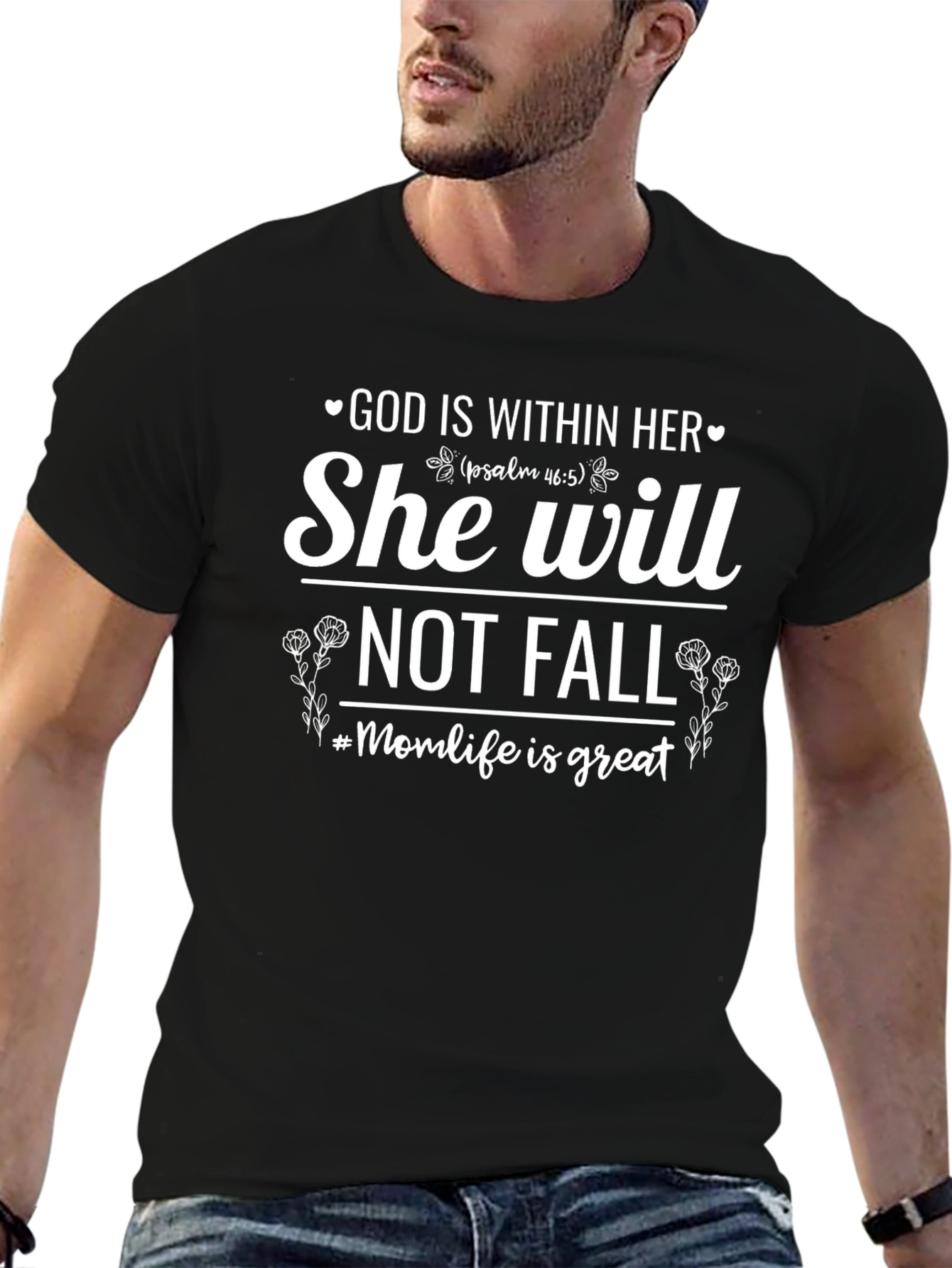 God Is Within Her Graphic T-Shirt - #Momlife Edition