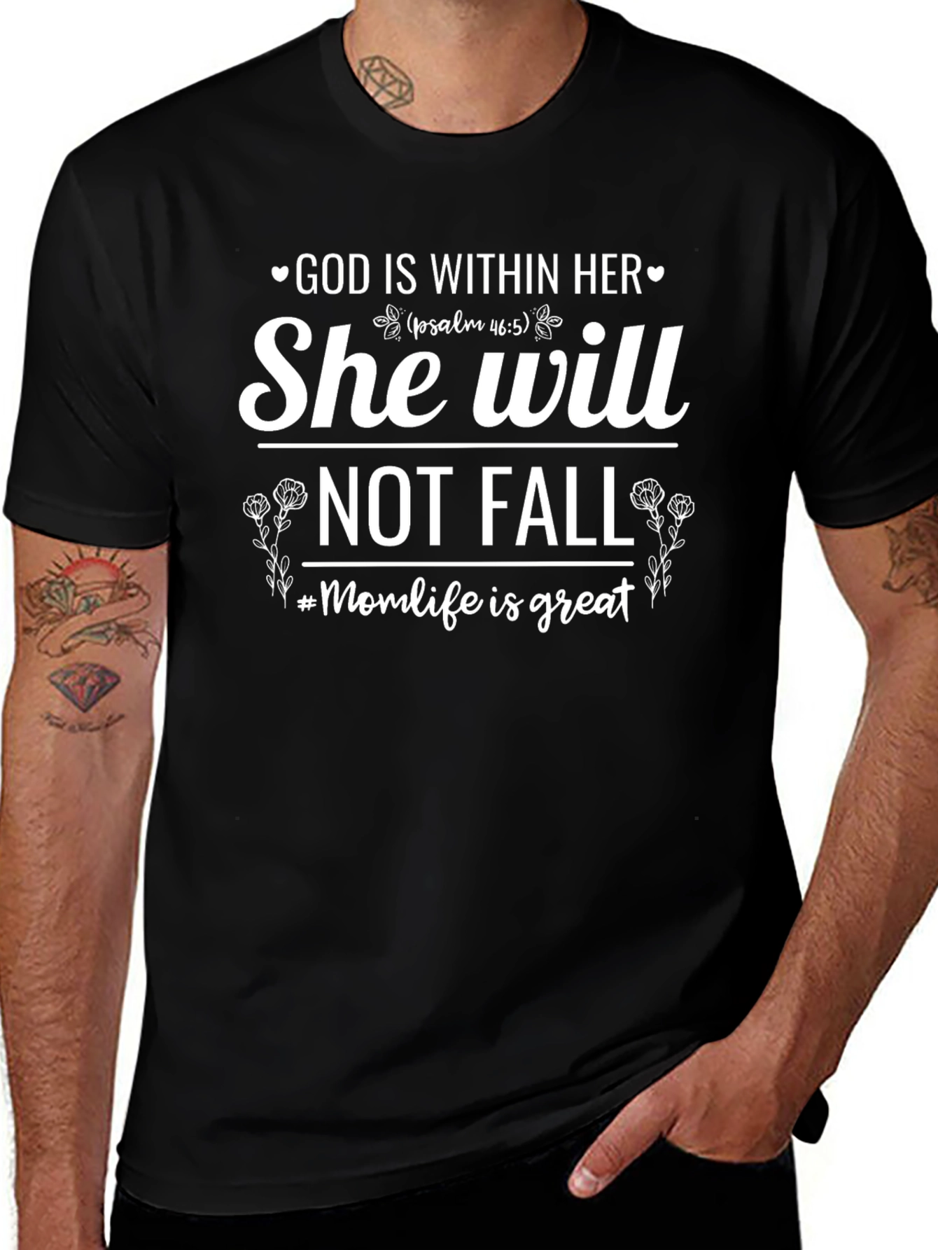 God Is Within Her Graphic T-Shirt - #Momlife Edition