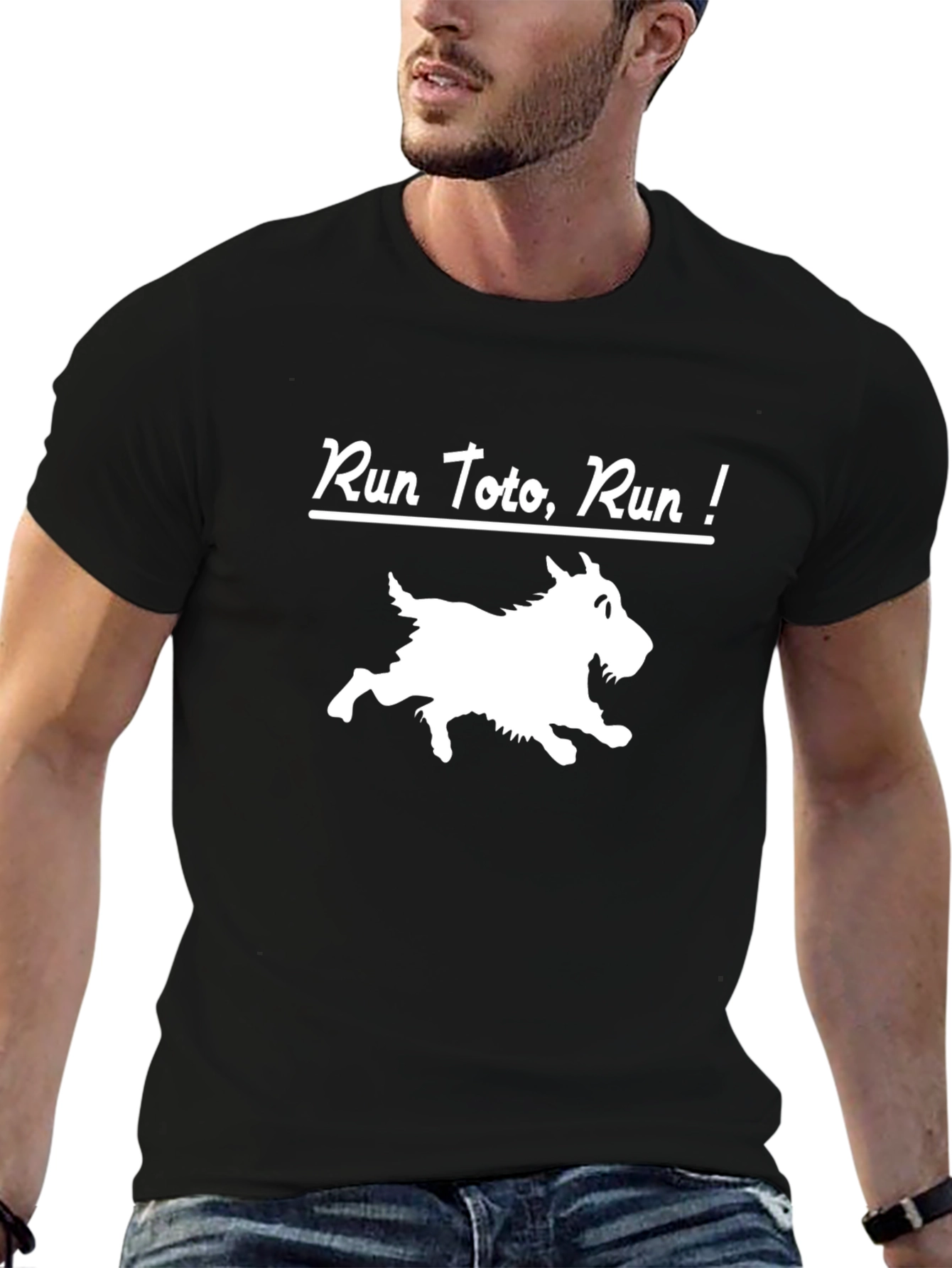 Run Toto Run Black T-Shirt