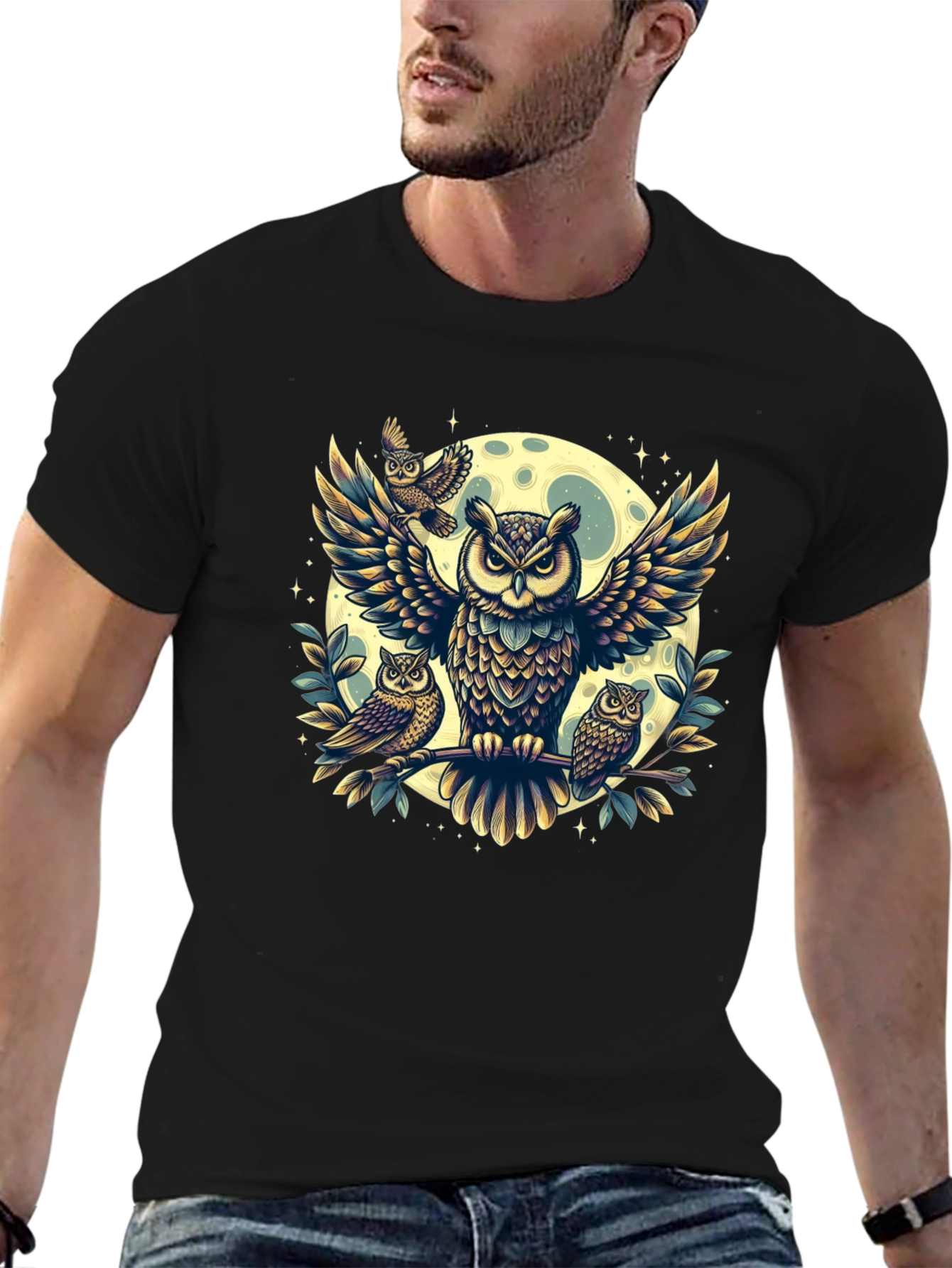 Owl Moon T-Shirt - Wildlife Design