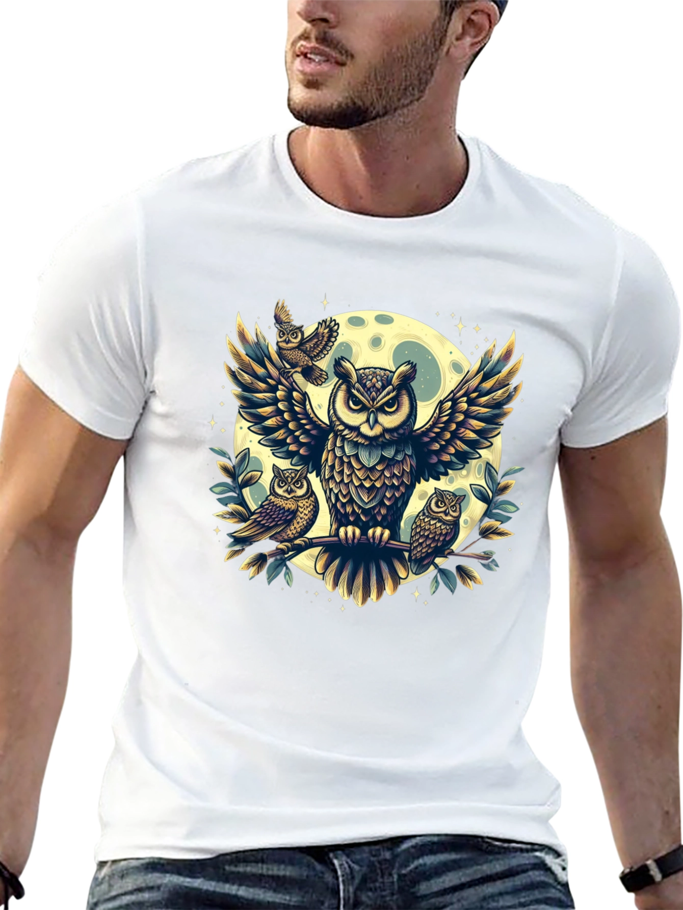Owl Moon T-Shirt - Wildlife Design
