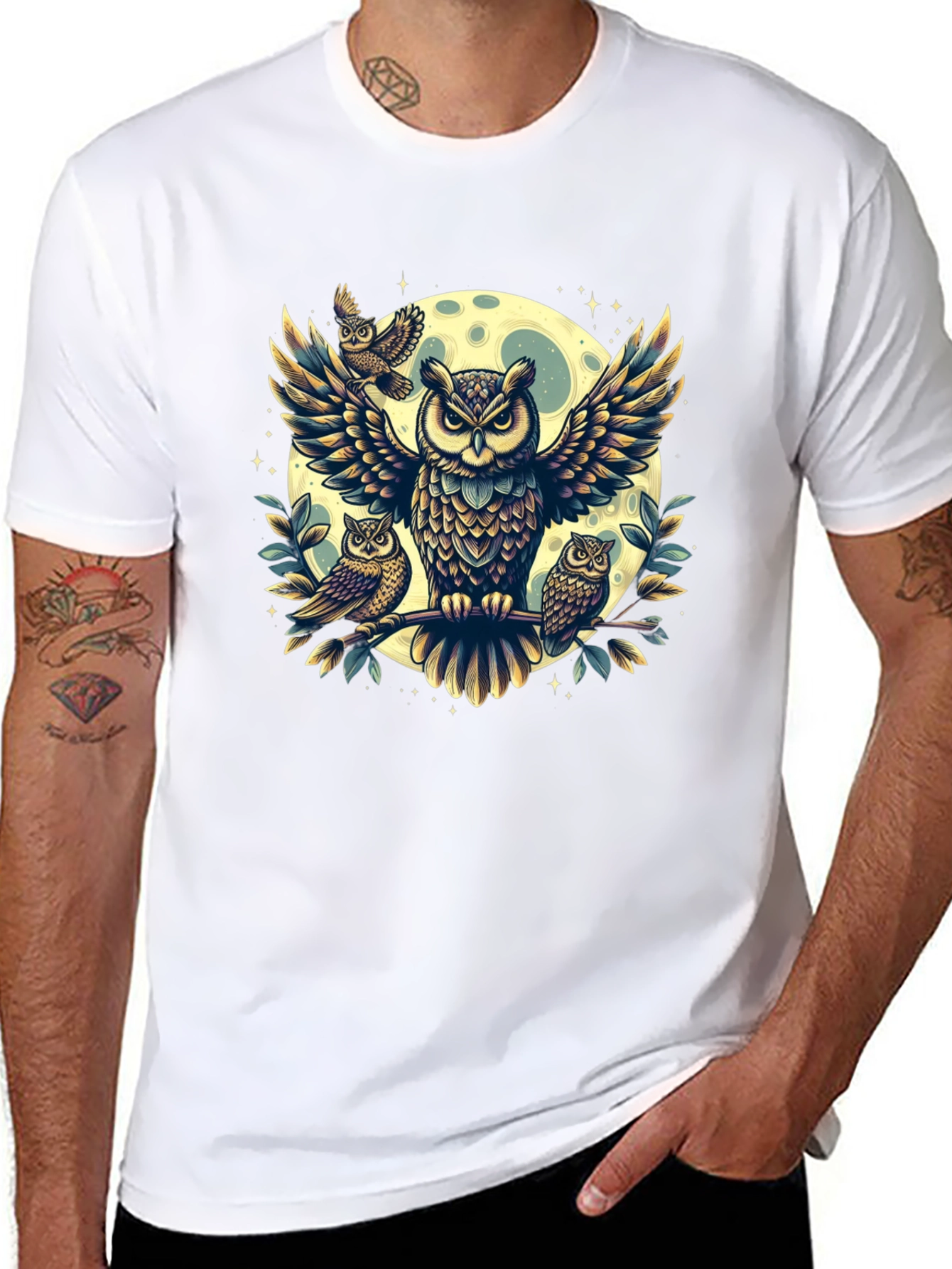Owl Moon T-Shirt - Wildlife Design